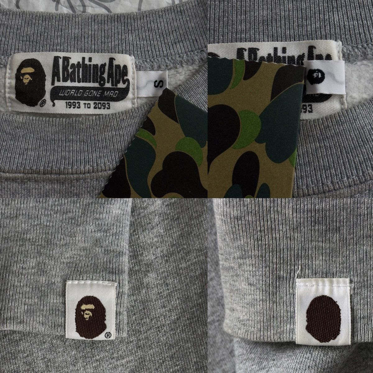 Bape Bape Target Crewneck Grey Size US S / EU 44-46 / 1 - 6 Thumbnail