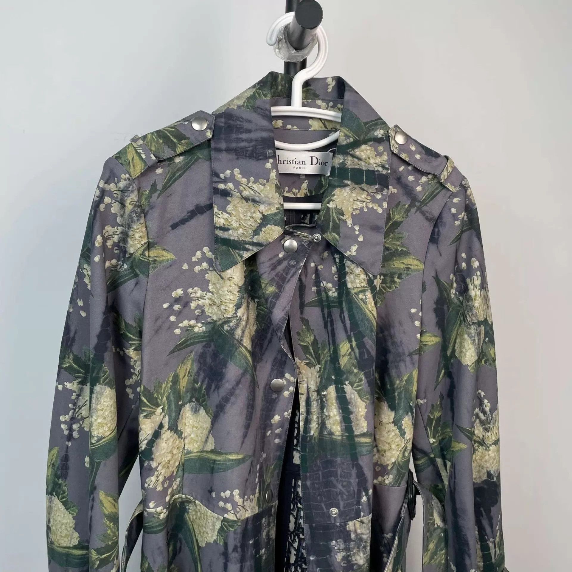 Dior Dior Purple Floral Trench Coat Size 36 Size XS / US 0-2 / IT 36-38 - 8 Thumbnail