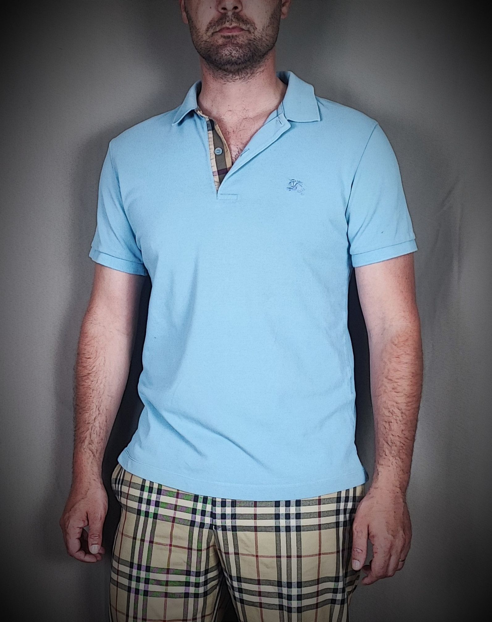 Burberry 🔥 Burberry Polo size M Blue Rare🔥 Size US M / EU 48-50 / 2 - 4 Thumbnail
