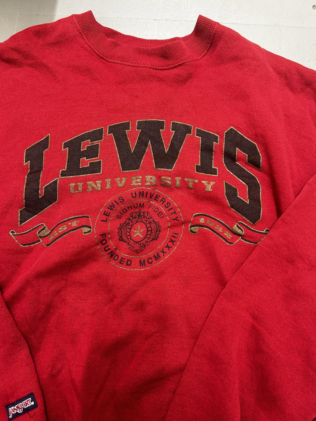 Jansport JanSport Lewis University Red Sweatshirt Size US XXL / EU 58 / 5 - 3 Thumbnail