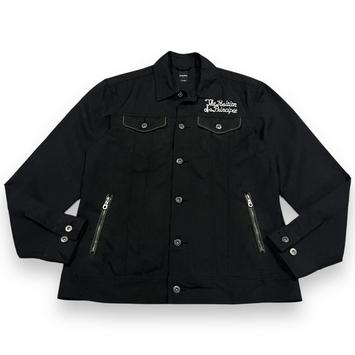 If Six Was Nine ☠️CRAZY DEVIL EMBROIDERY LOGO BUTTON UP SHIRT☠️ Size US L / EU 52-54 / 3 - 1 Thumbnail