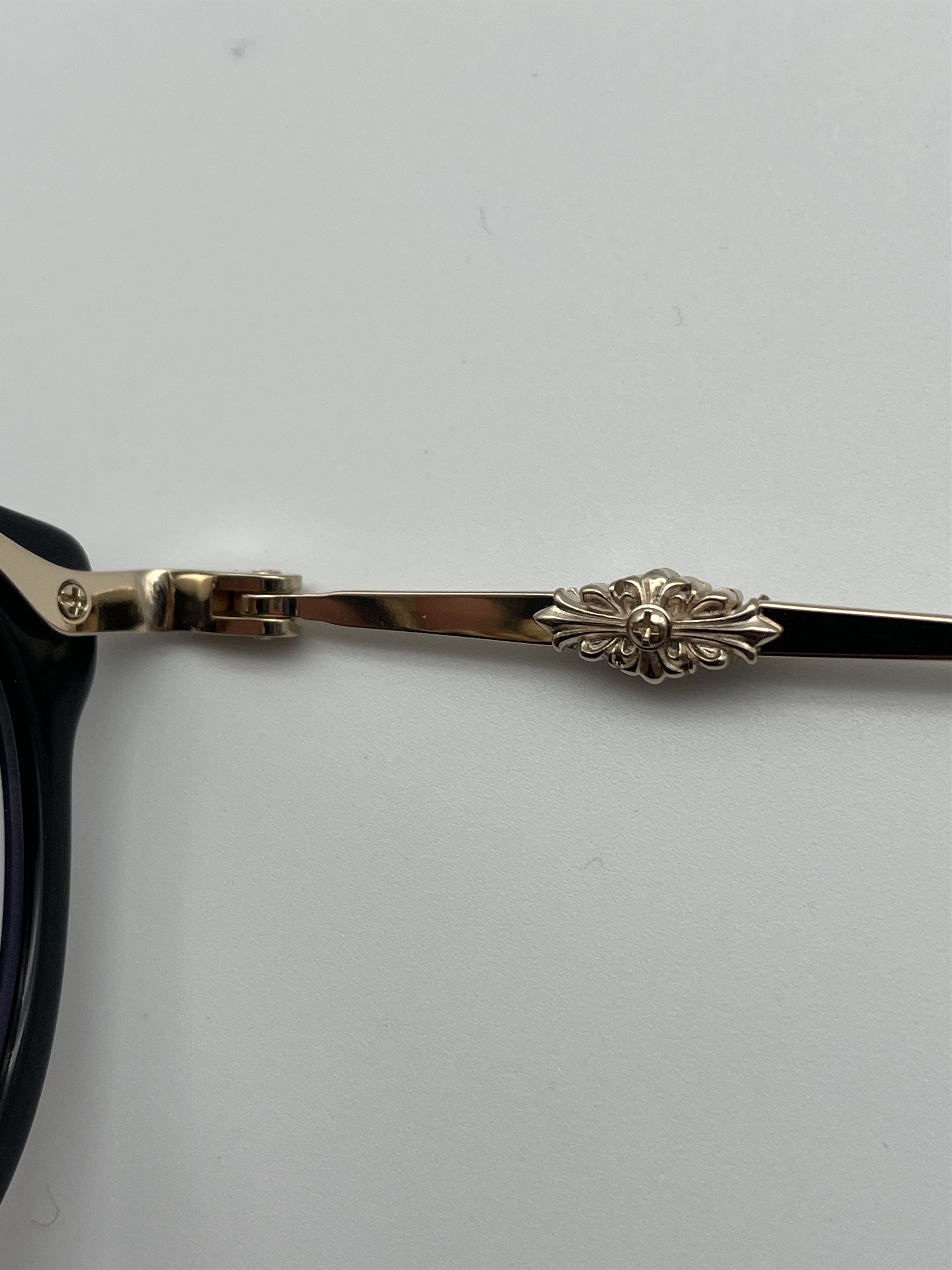 Chrome Hearts Chrome Hearts DIG BIG BK/GP Glasses Frame Size ONE SIZE - 14 Thumbnail
