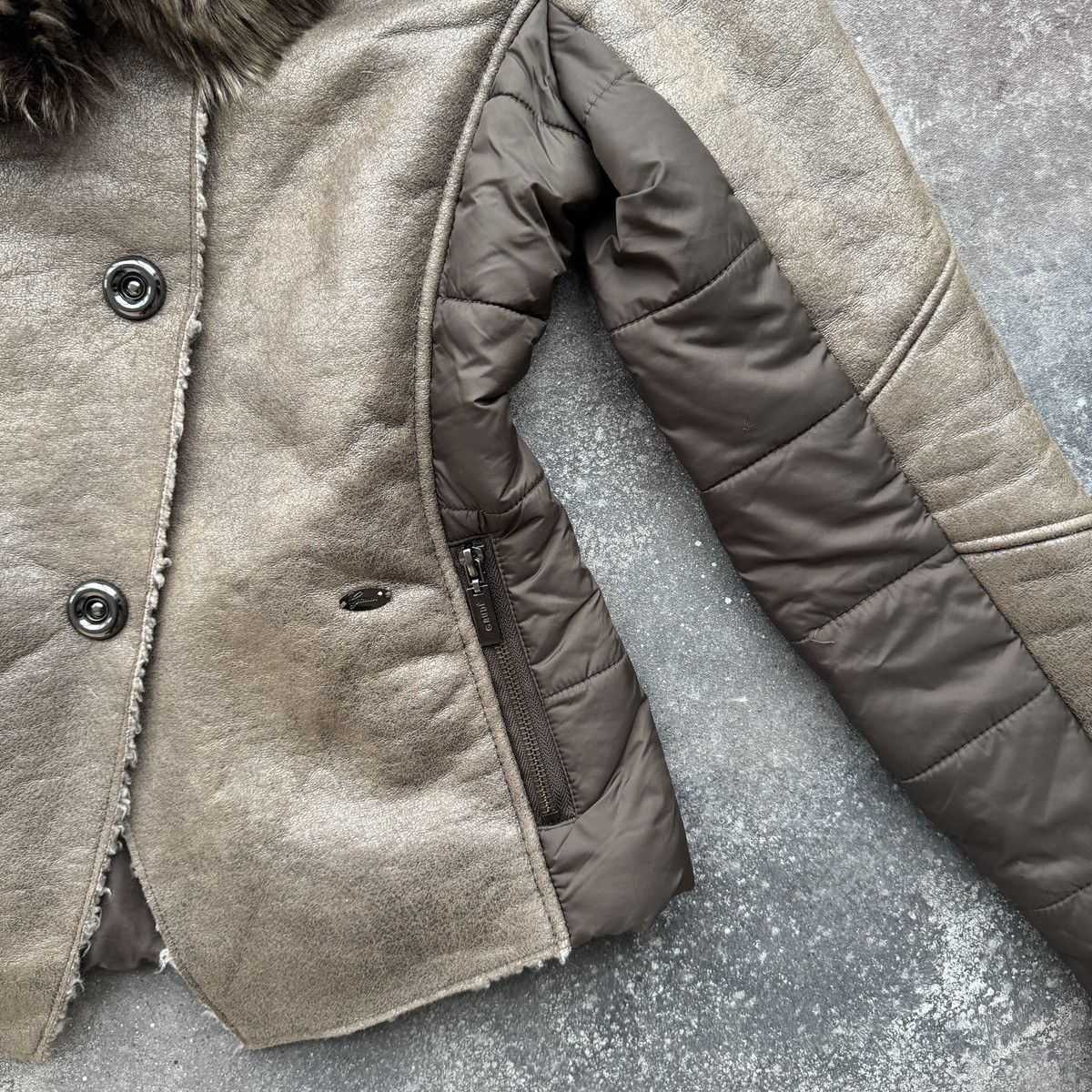 Hysteric Glamour 2000’s Vintage Y2K Faux Fur Sheepskin Winter Jacket Size M / US 6-8 / IT 42-44 - 8 Thumbnail