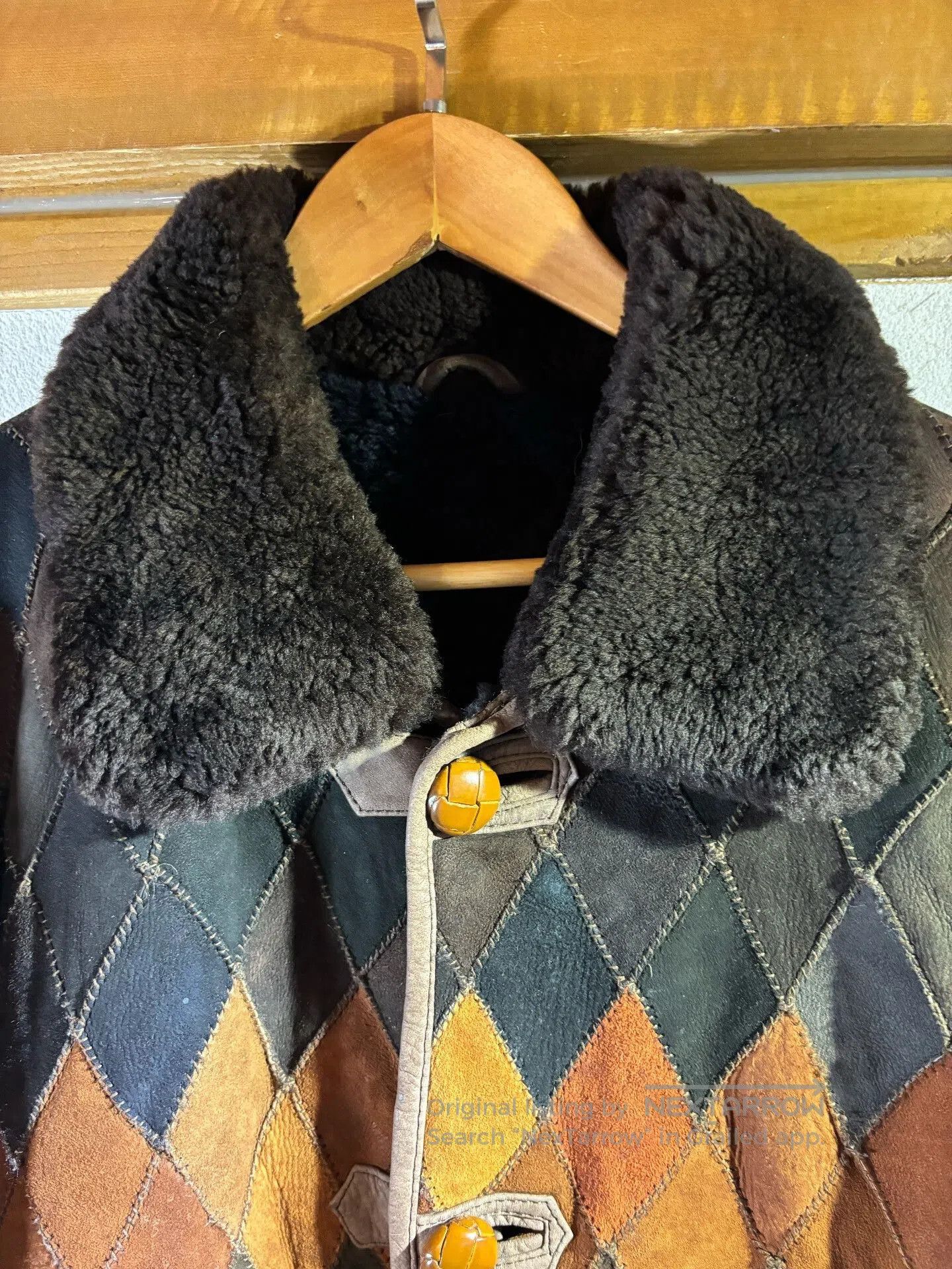 Vintage Vintage Big Gate Patchwork Lamb Fur Coat. Size US M / EU 48-50 / 2 - 2 Thumbnail