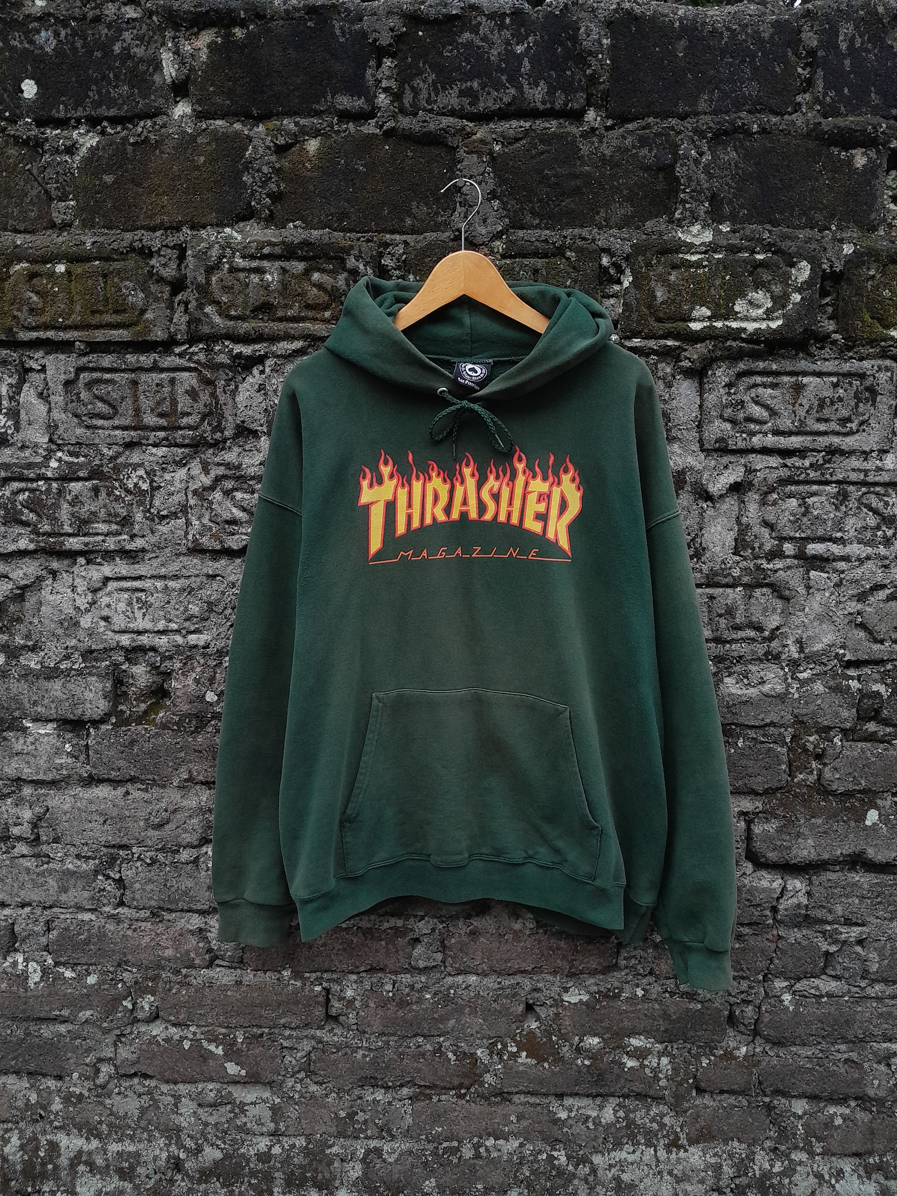 Thrasher Vintage Streetwear Thrasher skateboard magazine hoodie Size US L / EU 52-54 / 3 - 1 Thumbnail