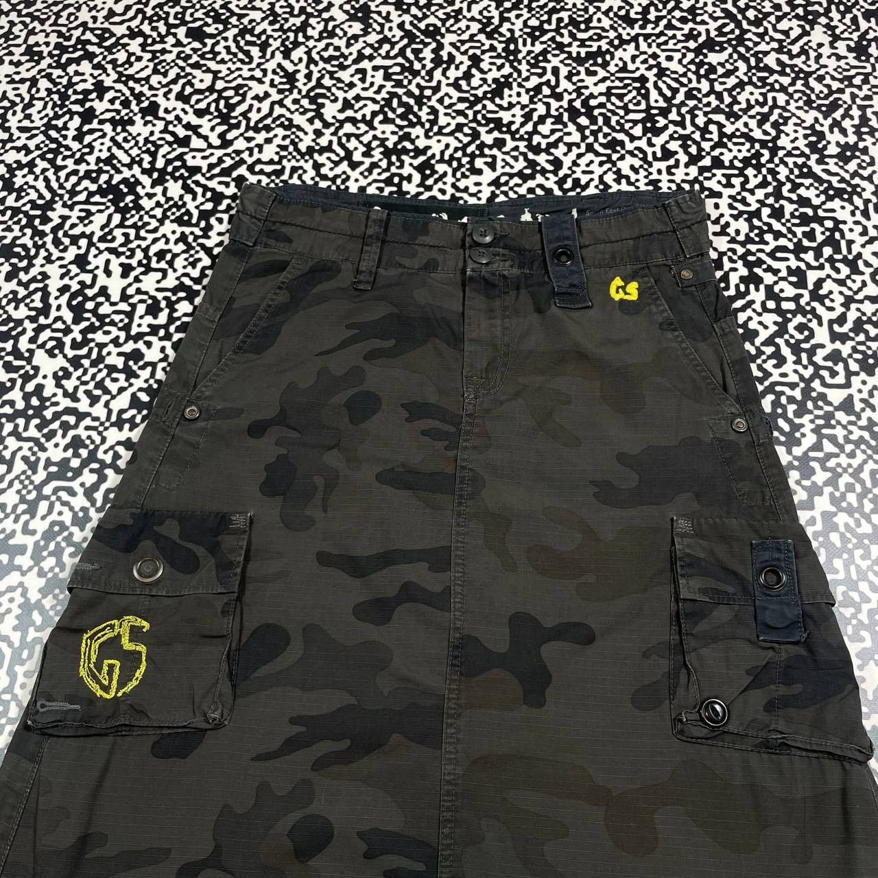 G-Star Vintage Y2K G STAR Camo Cargo Maxi Skirt Japanese Style Size 26" / US 2 / IT 38 - 8 Thumbnail