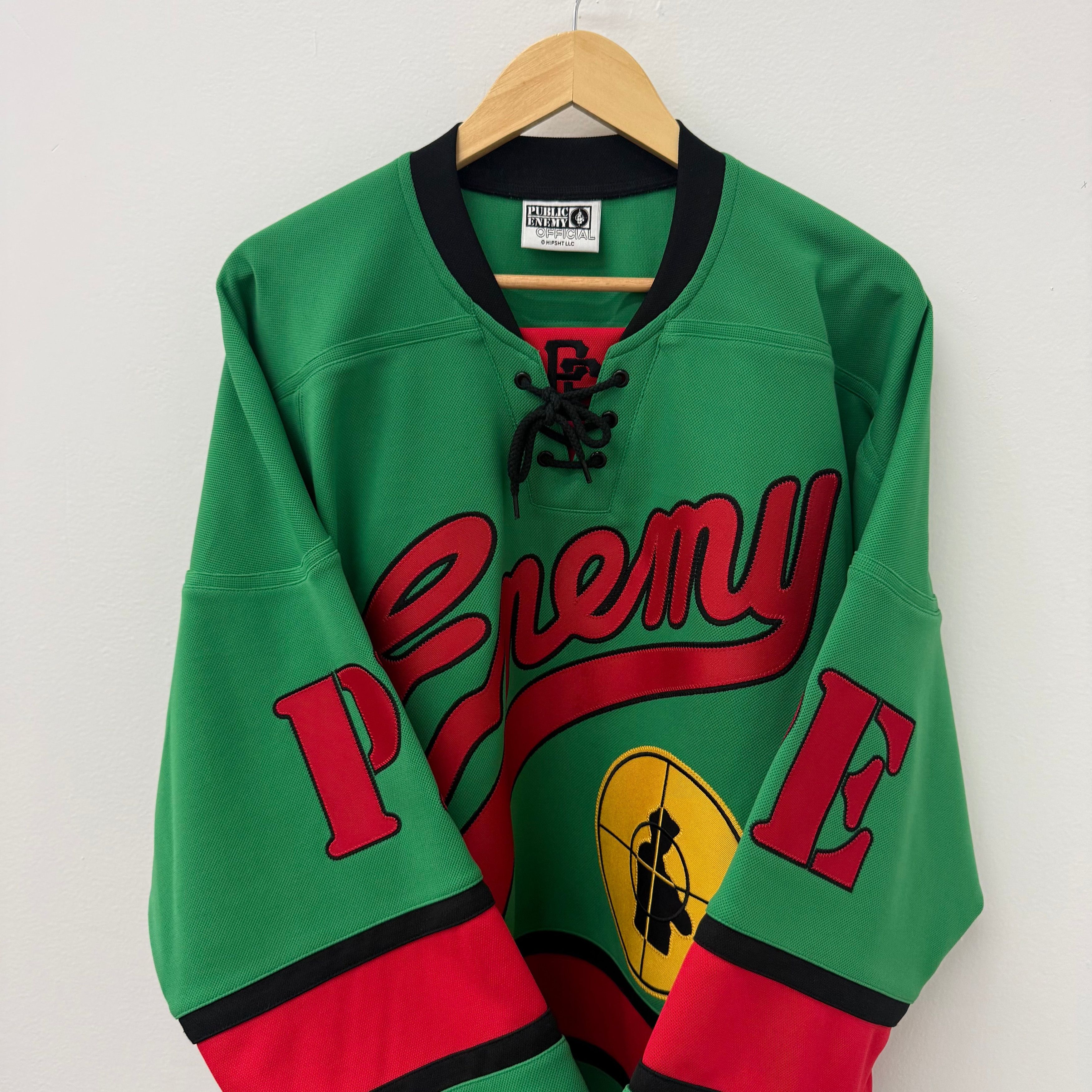 Public Enemy × Saint Michael Saint Michael Mx6 x Public Enemy Green Hockey Jersey Size US XL / EU 56 / 4 - 2 Thumbnail