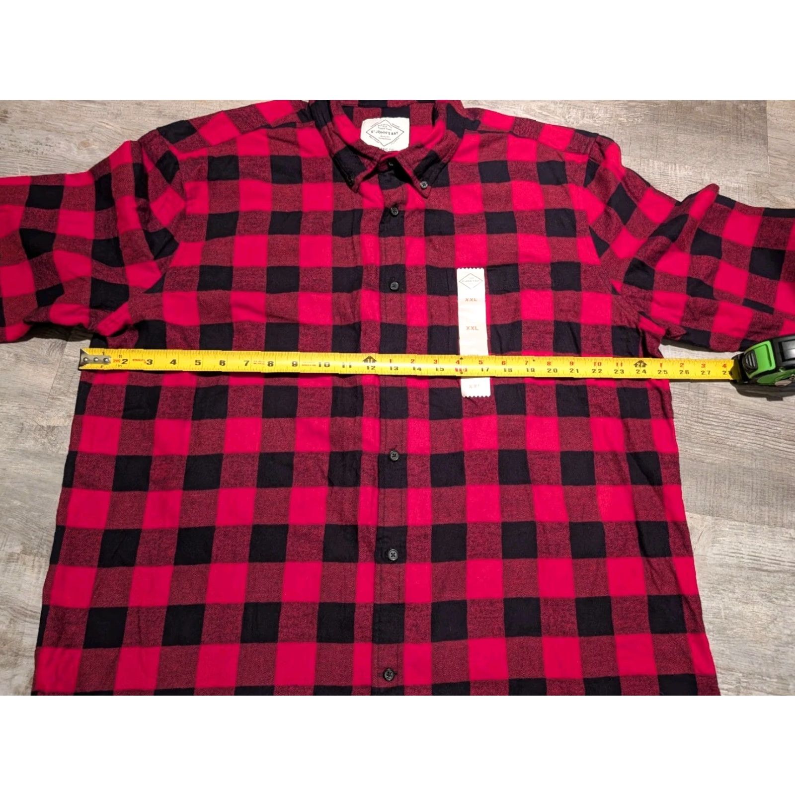 Vintage NWT St Johns Bay Shirt Mens XXL Buffalo Plaid Flannel Super Soft Button Down Size US XXL / EU 58 / 5 - 7 Thumbnail