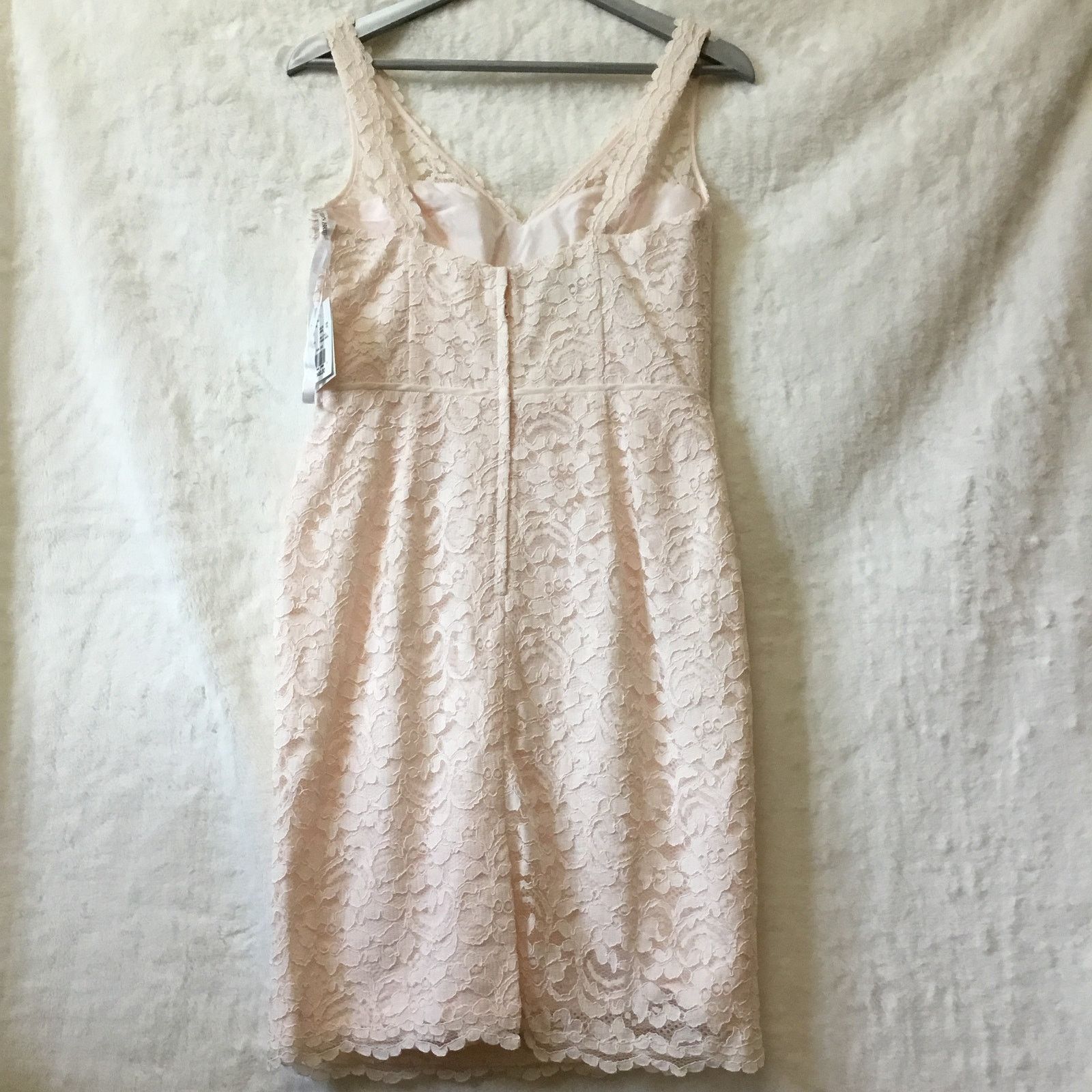 Other David Bridal Short Tank Lace Dress with V -Neck Size M / US 6-8 / IT 42-44 - 7 Thumbnail