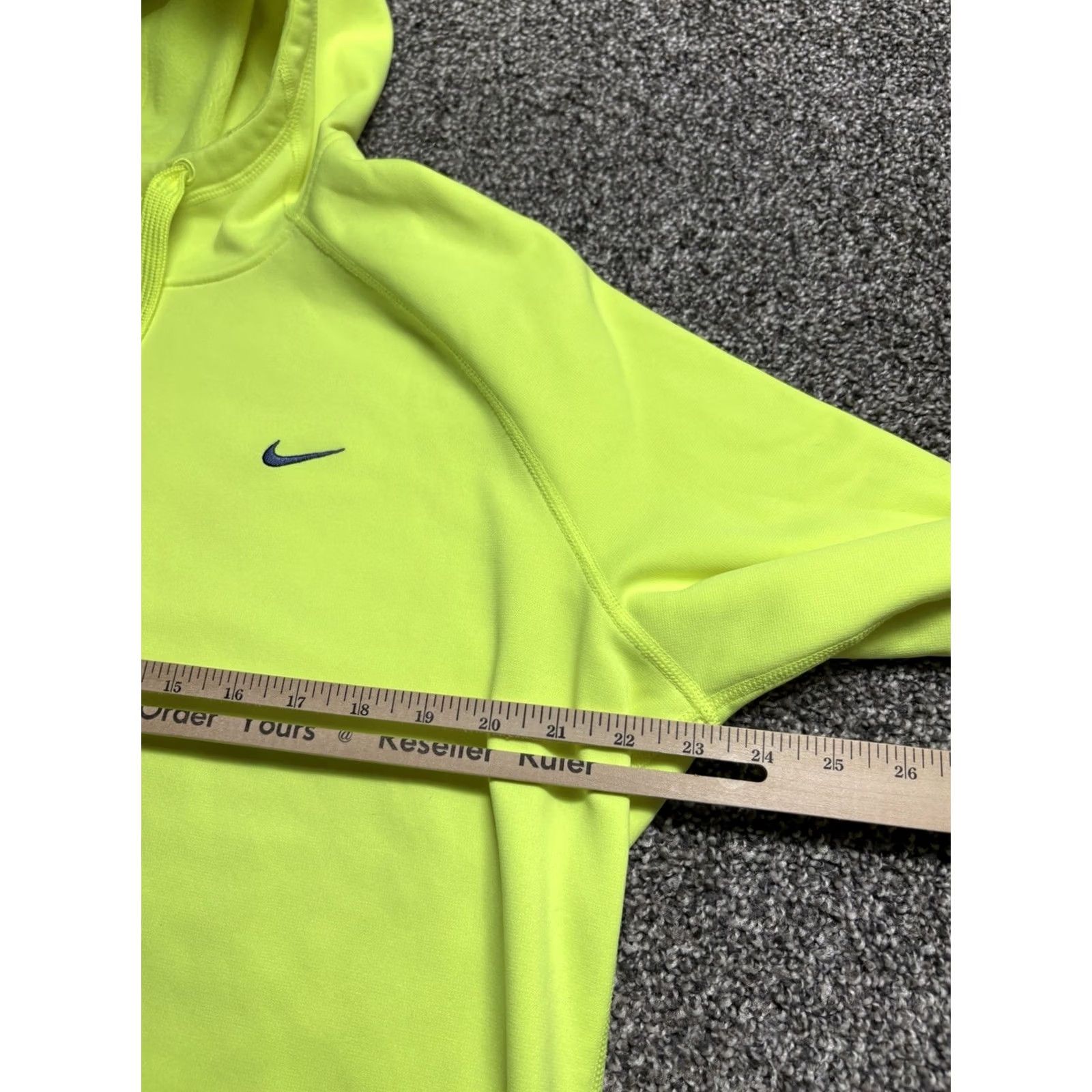 Nike Nike Therma Fit Hoodie Mens XL Bright Yellow Neon Athletic Thumbholes Hoodie Mens XL Yellow Neon Olympic? Size US XL / EU 56 / 4 - 5 Thumbnail