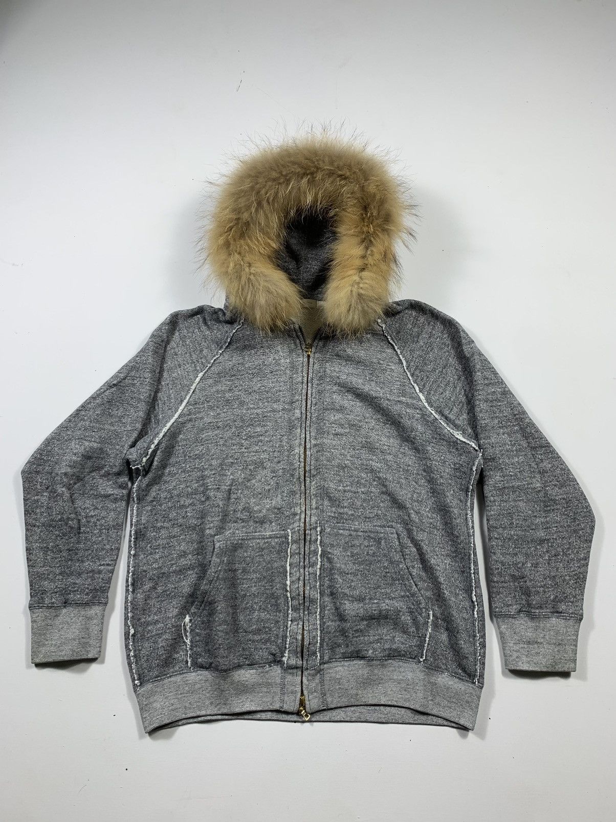 Hysteric Glamour × If Six Was Nine × Japanese Brand Sick Crazy Distressed Zip Fur Hoodie lgb style Size US M / EU 48-50 / 2 - 1 Thumbnail