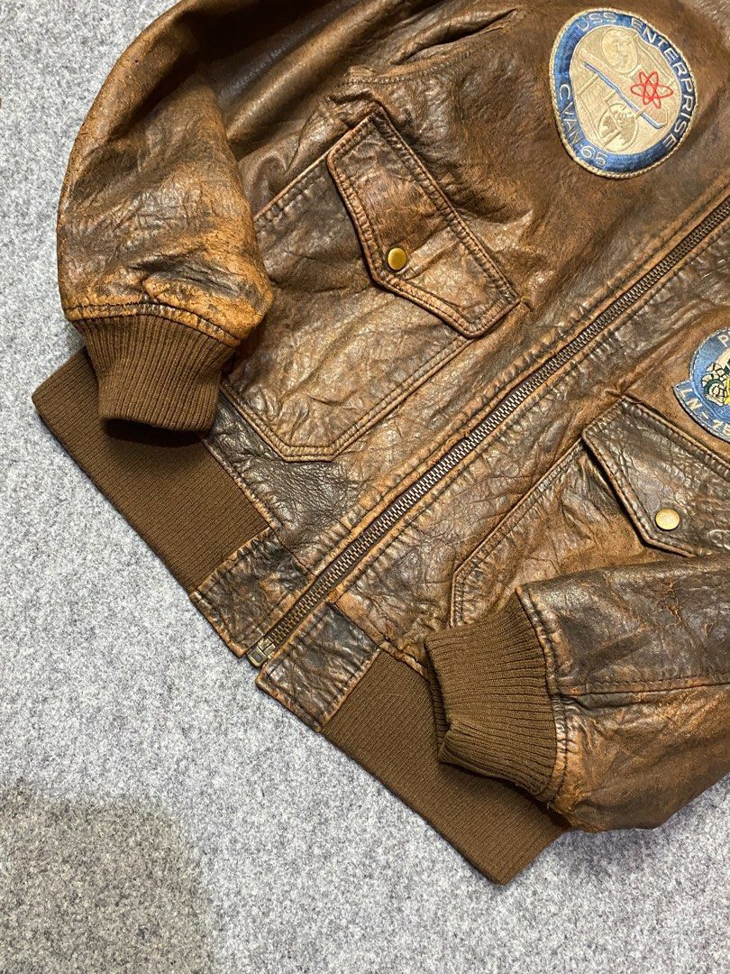 Avirex Avirex G-1 leather jacket 80 style amargedon style Size US L / EU 52-54 / 3 - 2 Thumbnail