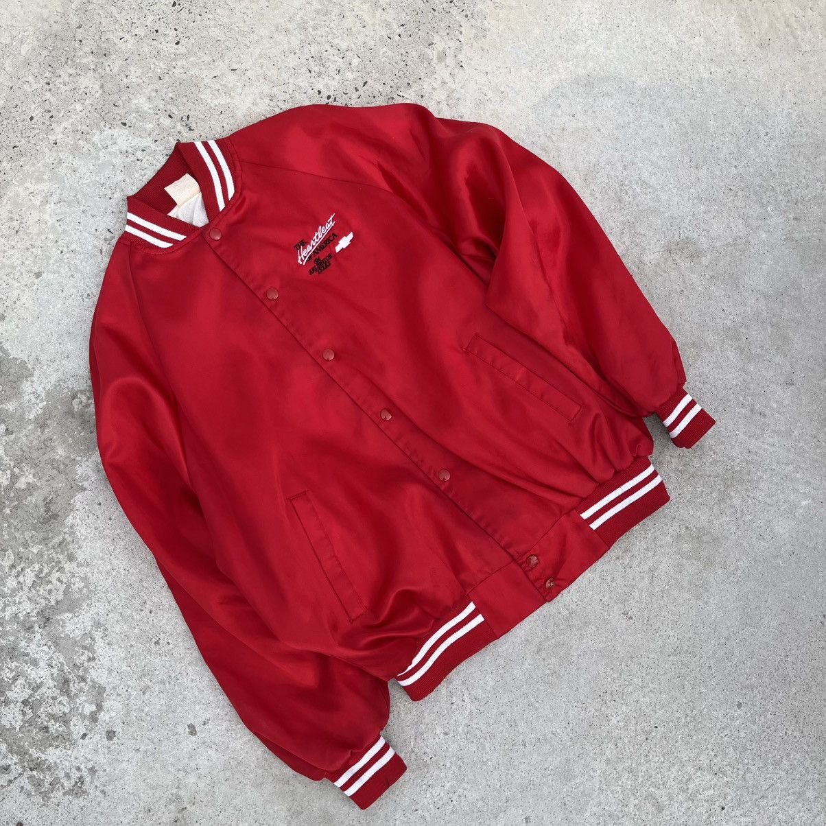 Vintage Vintage Chevrolet Of América Bomber Jacket Size US XXL / EU 58 / 5 - 2 Thumbnail