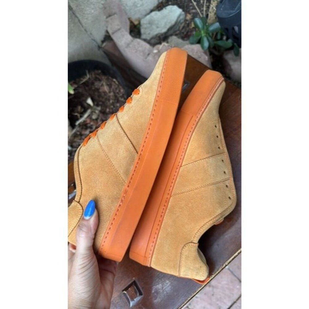 Daniel Patrick DANIEL PATRICK Size 9 Men's Orange Low Top Shoes Designer U Size US 9 / EU 42 - 9 Thumbnail