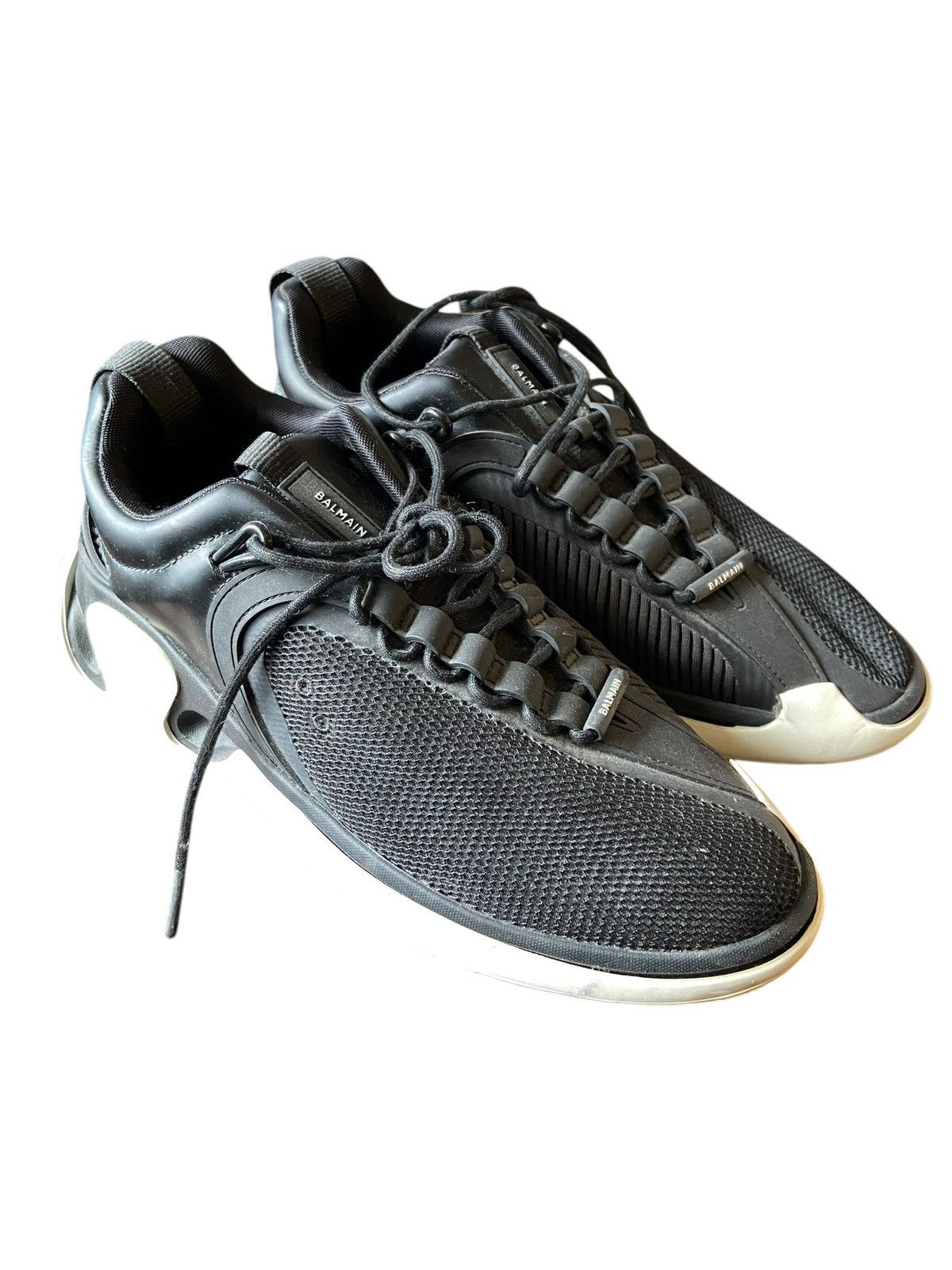 Balmain Balmain B Court T Asymmetric "Chunky" sneakers Size US 12 / EU 45 - 1 Thumbnail