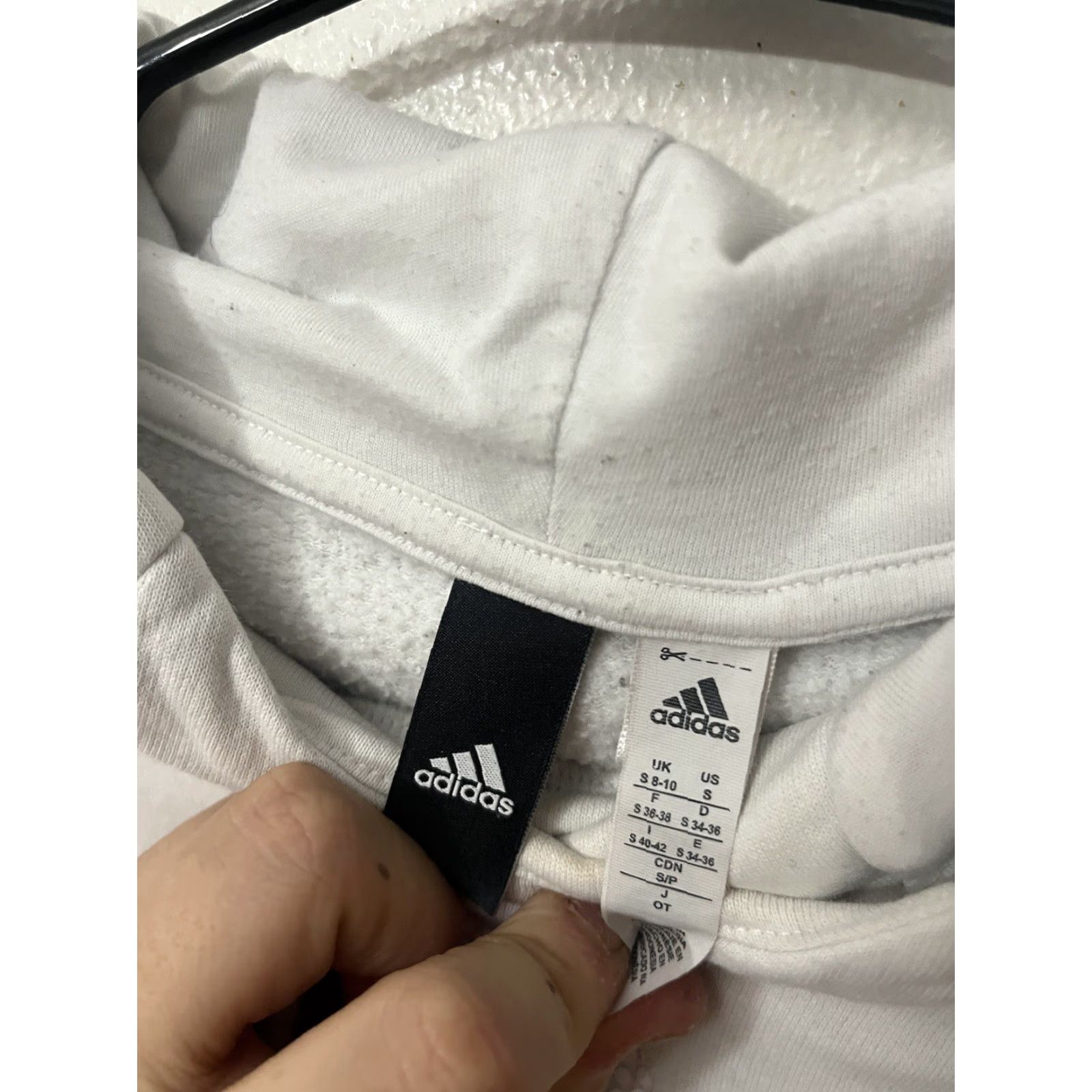 Adidas Adidas Hoodie Shirt Women Pullover White Size S Adult Small Sweatshirt Sports Activewear 90s? Womens Size S / US 4 / IT 40 - 4 Thumbnail