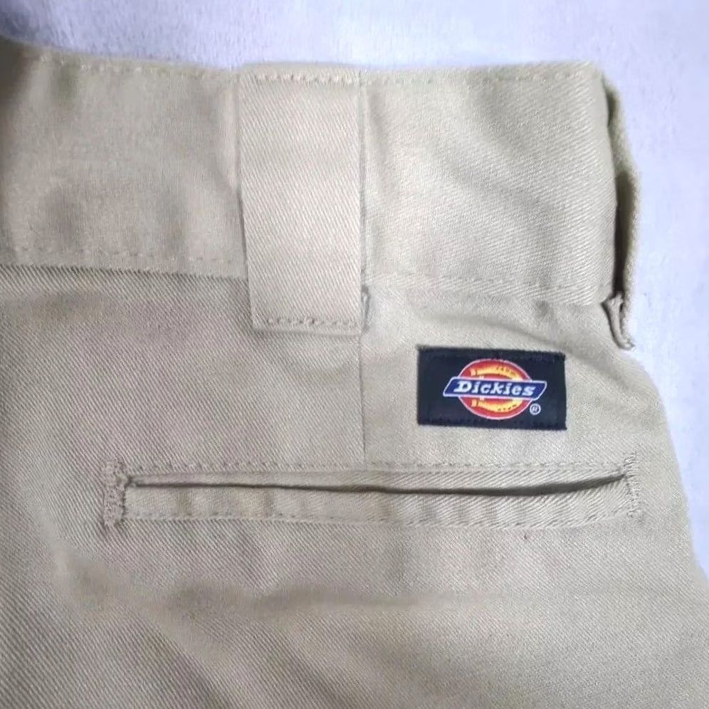 Dickies Dickies Slim Straight Chino Pants Mens 32x30 Beige Cotton Blend Zip Fly Size US 32 / EU 48 - 4 Thumbnail