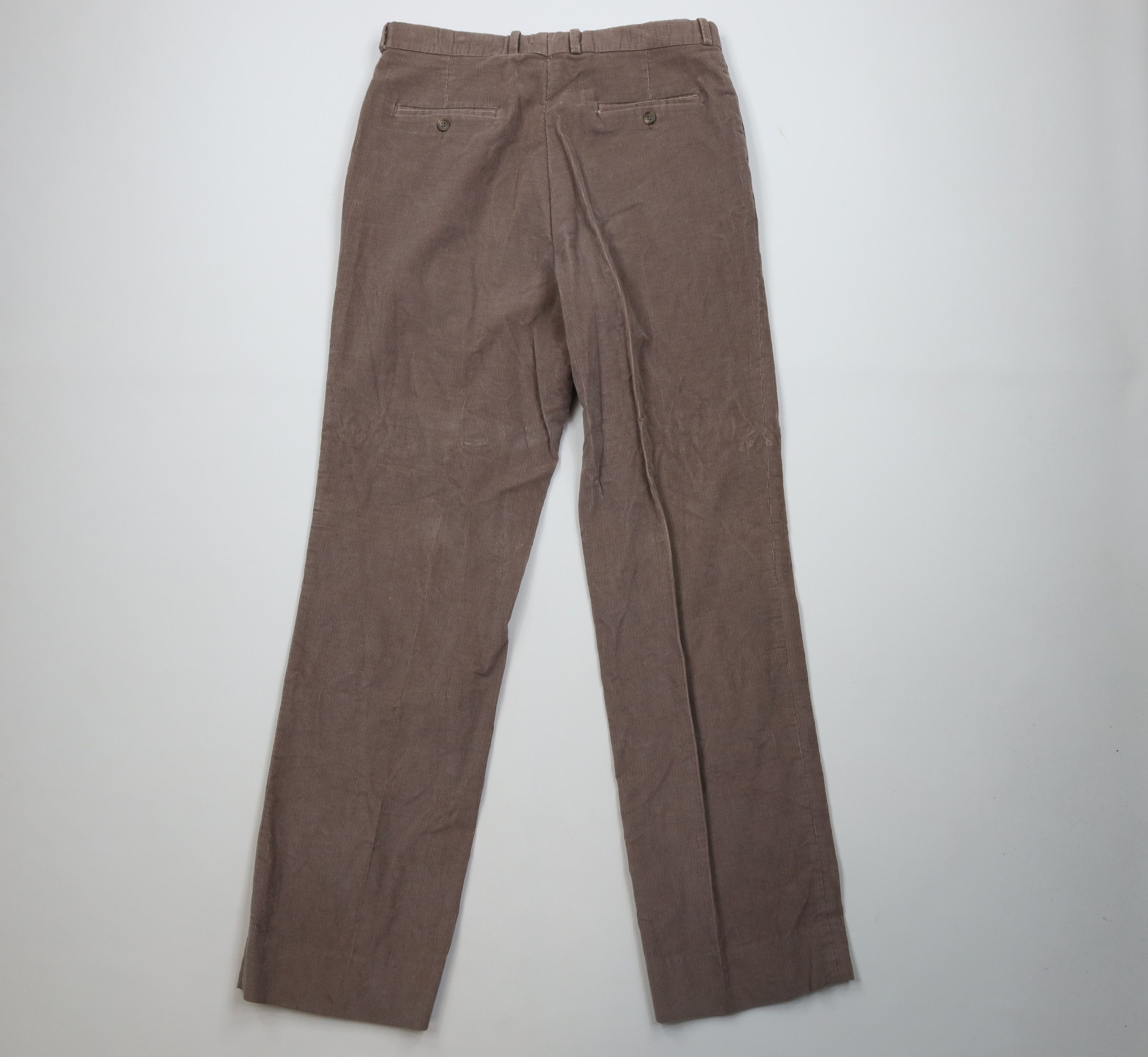 Vintage Vintage 90s Streetwear Wide Leg Corduroy Chino Pants Gray Size US 32 / EU 48 - 11 Thumbnail