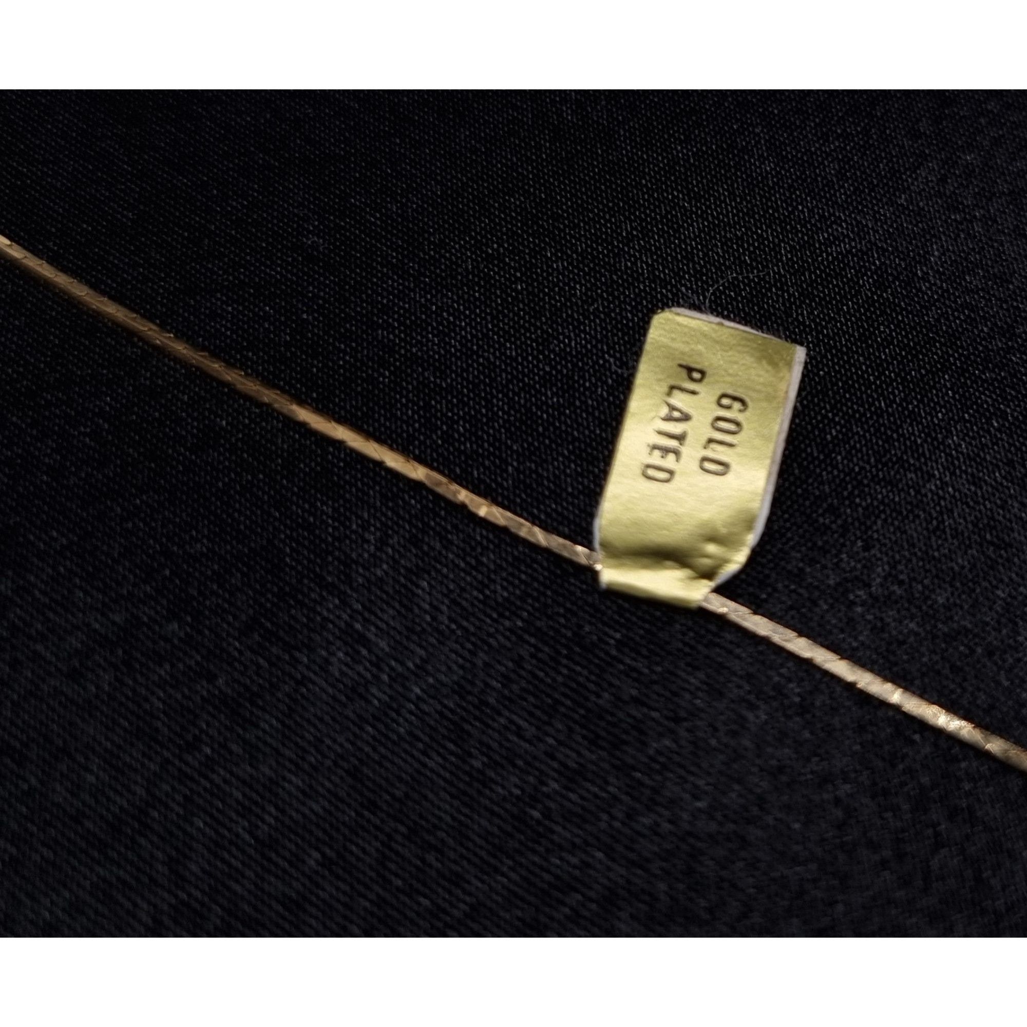 Vintage Vintage 1980s-90s Made In Korea Gold Plated Necklace With Re Size ONE SIZE - 6 Thumbnail