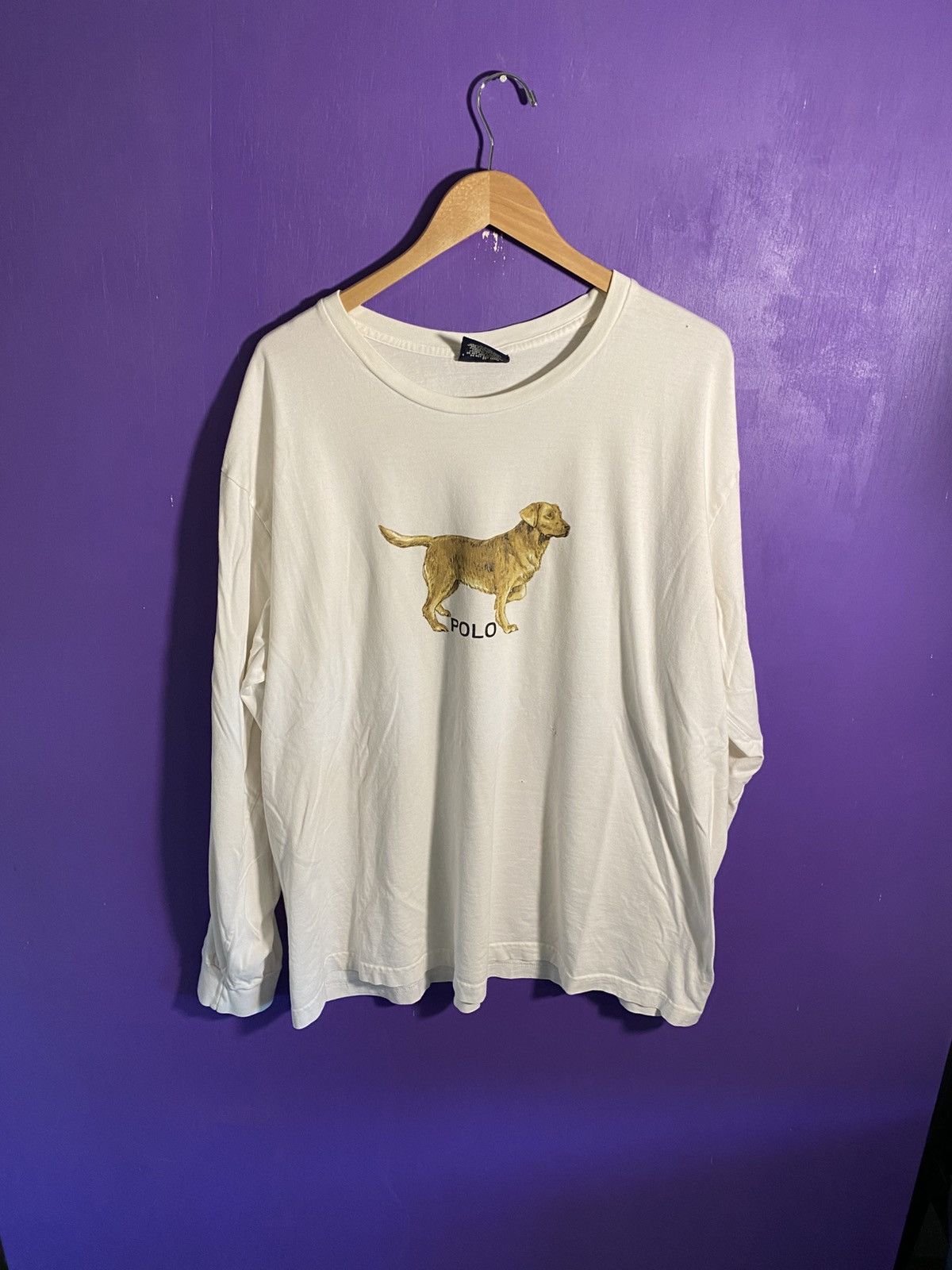 Polo Ralph Lauren Vintage 90s Polo sport dog long-sleeve t-shirt Size US XXL / EU 58 / 5 - 1 Thumbnail