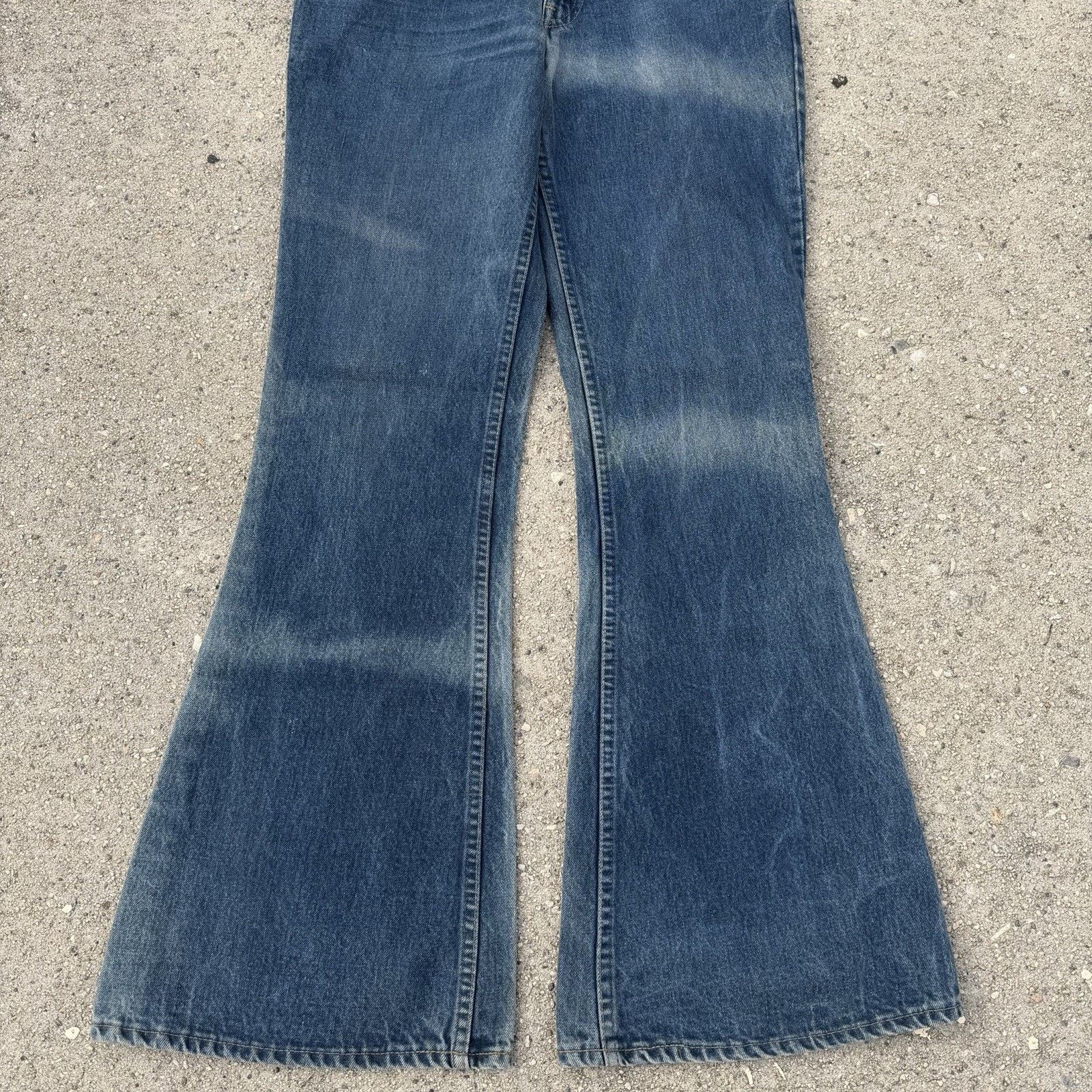 Levi's × Vintage Vintage Levi’s 684 Orange Tab Flare Bell Bottom Jeans 32x34 Size US 32 / EU 48 - 3 Thumbnail