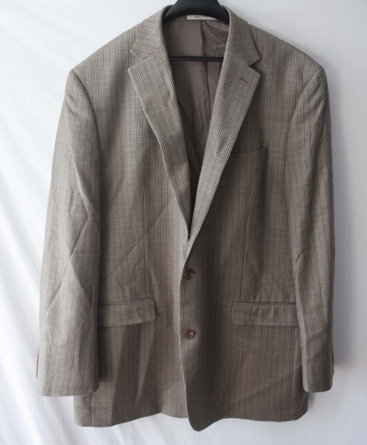 Lauren Ralph Lauren Lauren Ralph Lauren Jacket Silk Wool Size 48L Houndstooth Size 48L - 1 Thumbnail