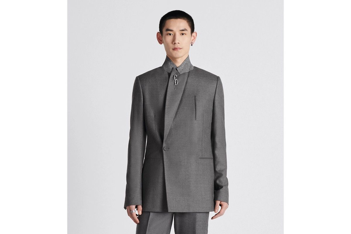 Dior o1bcso1str0225 Oblique Jacket in Anthracite Grey Size US L / EU 52-54 / 3 - 4 Thumbnail