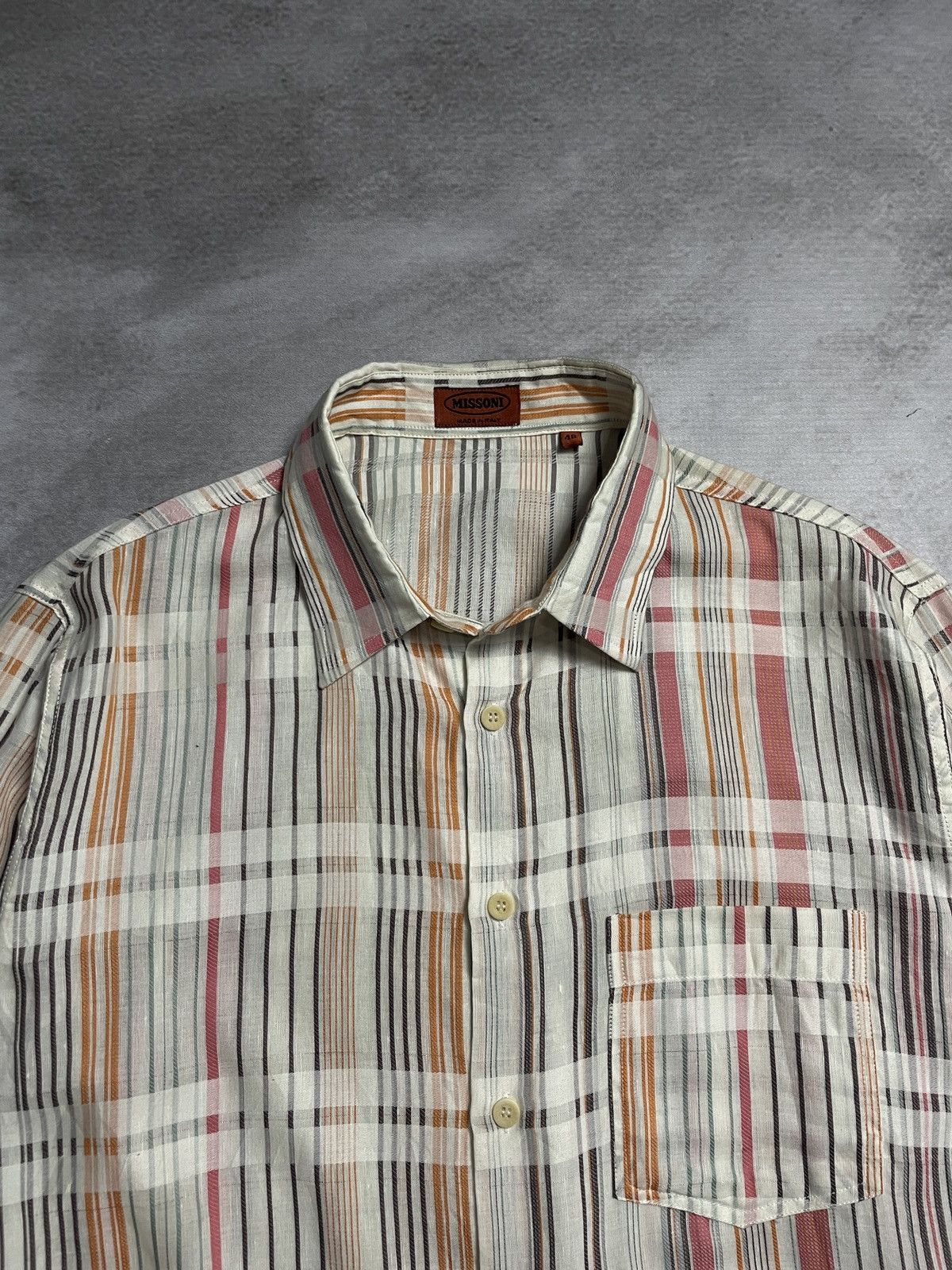 Missoni Missoni Abstract Multi Color Long Sleve Shirt Size US L / EU 52-54 / 3 - 4 Thumbnail