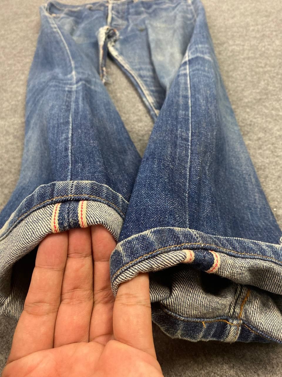 A.P.C. vintage apc japan selvedge distressed denim nice design Size US 33 - 20 Thumbnail