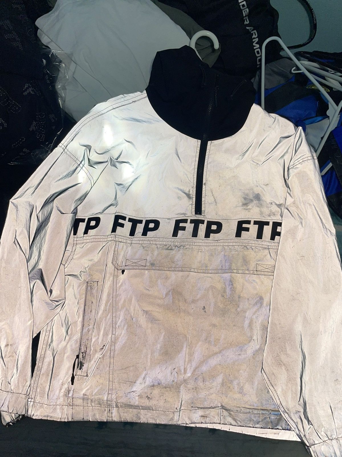 image of Fuck The Population Ftp Competition Reflective Anorak Small, Men's