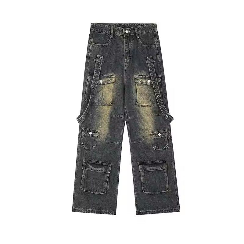 Jean × Vintage Straight Tube Washed Jeans Size US 28 / EU 44 - 5 Thumbnail