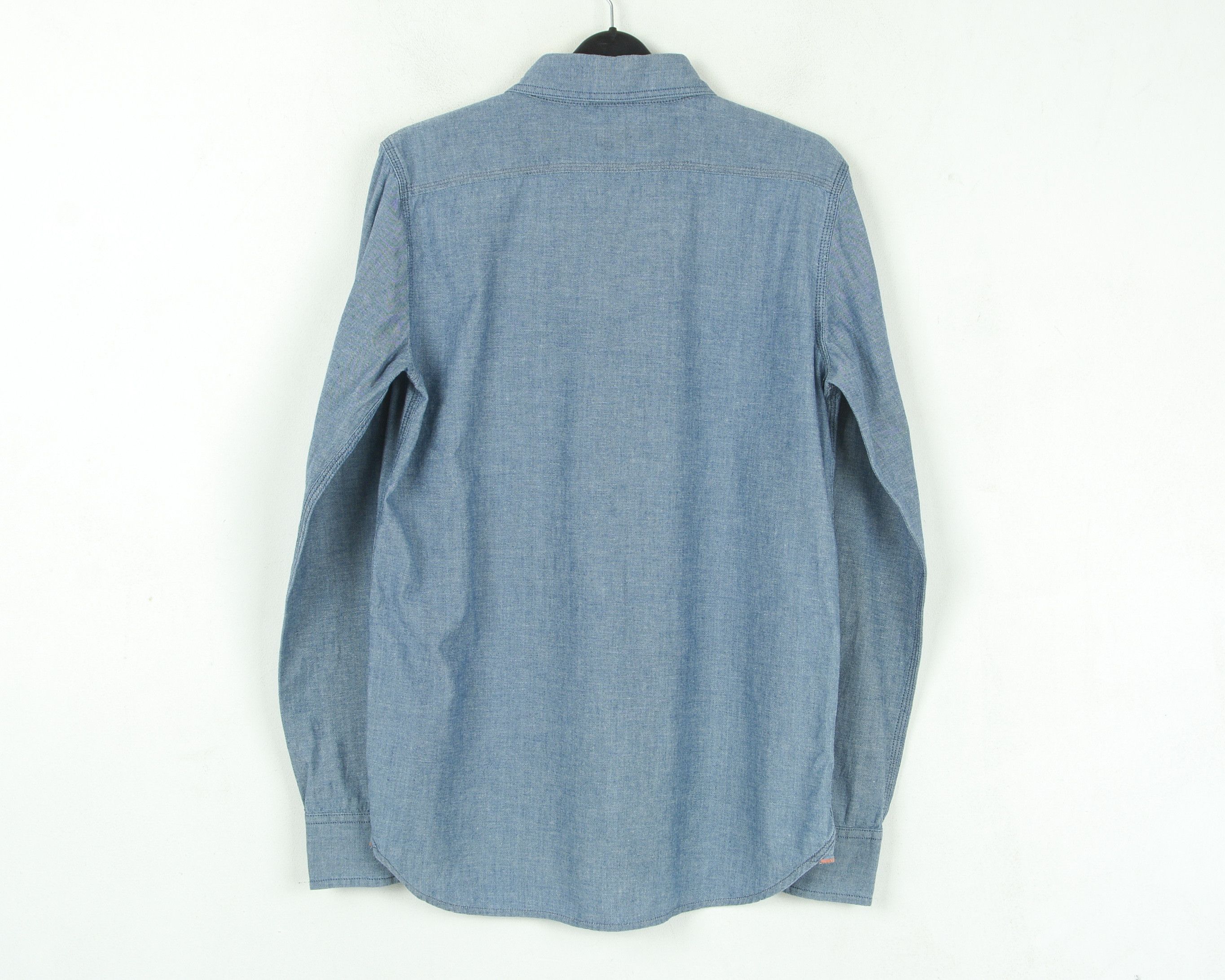 Edwin EDWIN 'Jones Shirt' Denim Blue Cotton Casual Western L/S Size US S / EU 44-46 / 1 - 5 Thumbnail