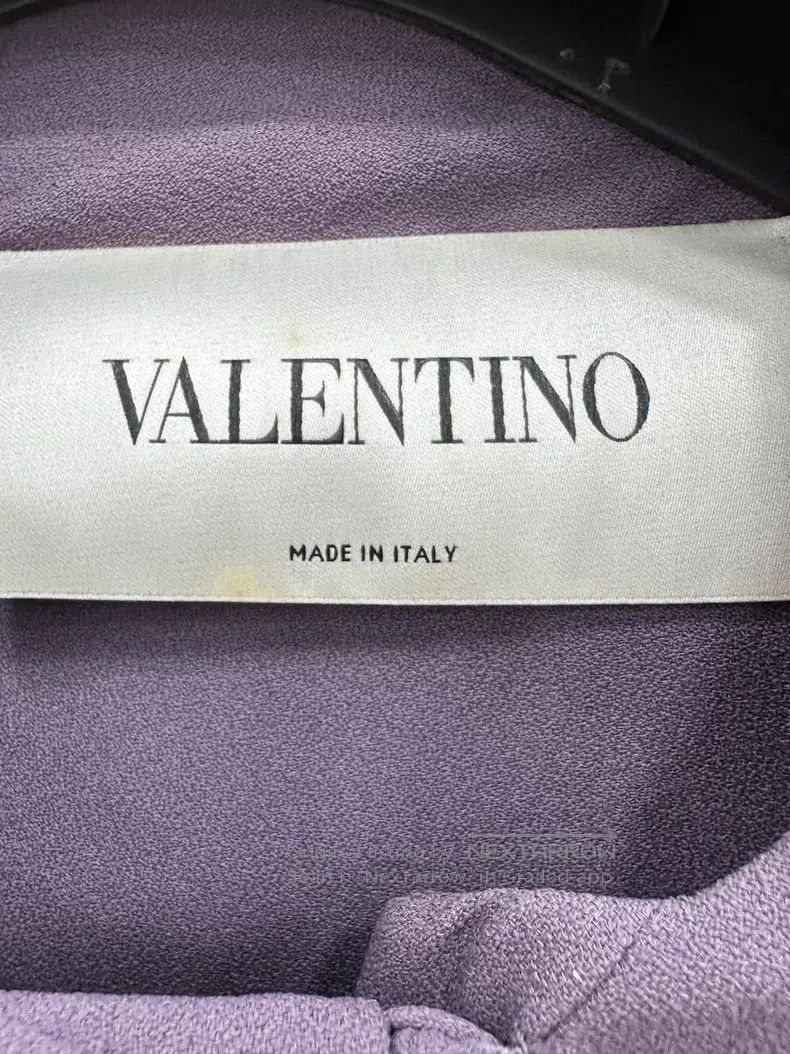 Valentino Valentino Purple cape dress Size S / US 4 / IT 40 - 4 Thumbnail