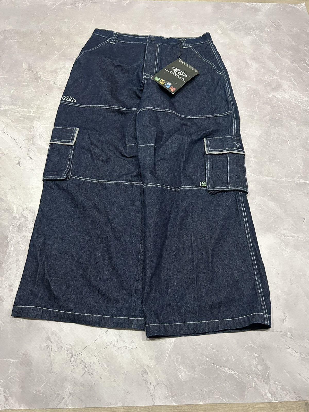 Hysteric Glamour Vintage Rare Macgear Rap Baggy Cargo Denim jeans Size US 38 / EU 54 - 2 Thumbnail