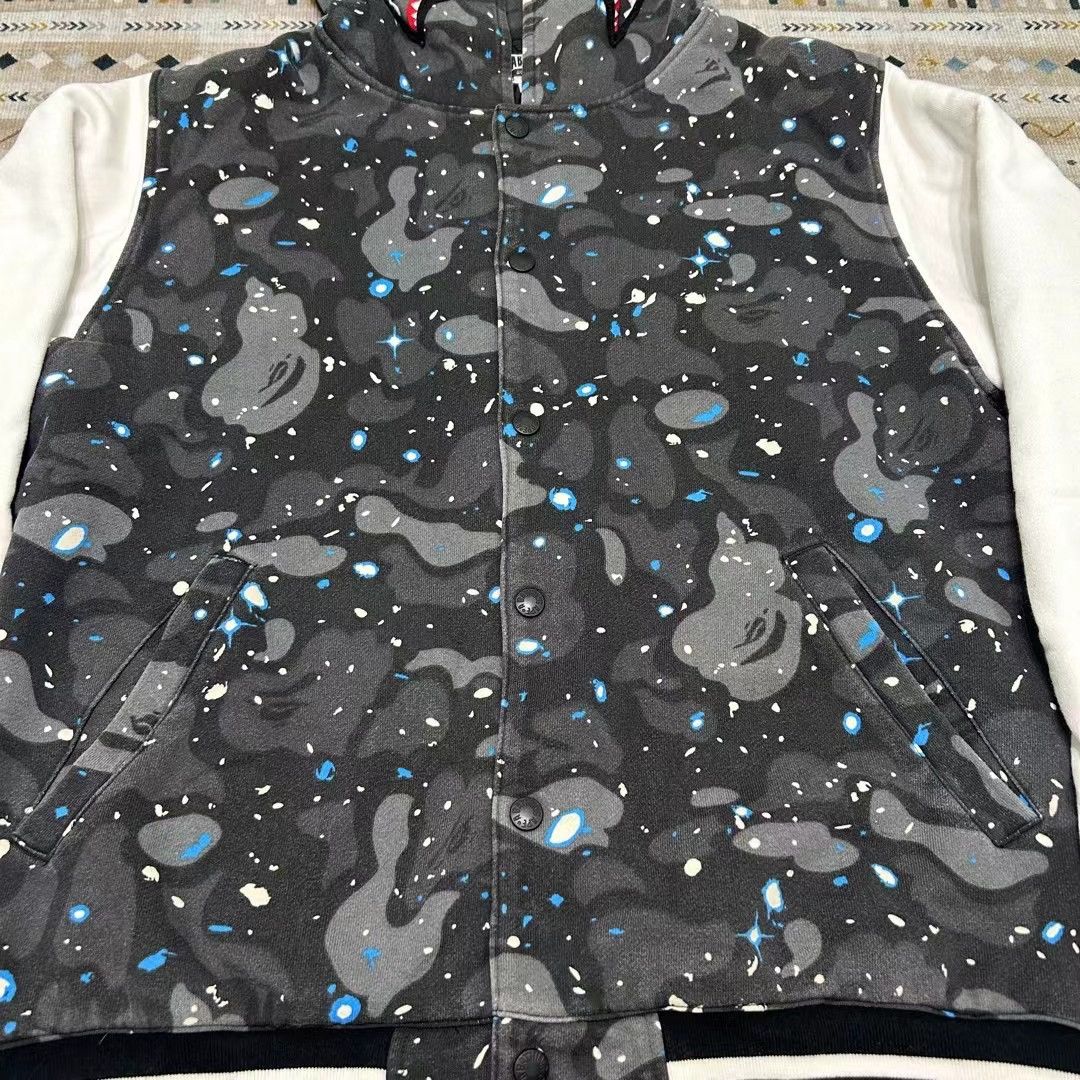 Bape SPACE CAMO SHARK HOODIE JACKET Size US L / EU 52-54 / 3 - 4 Thumbnail