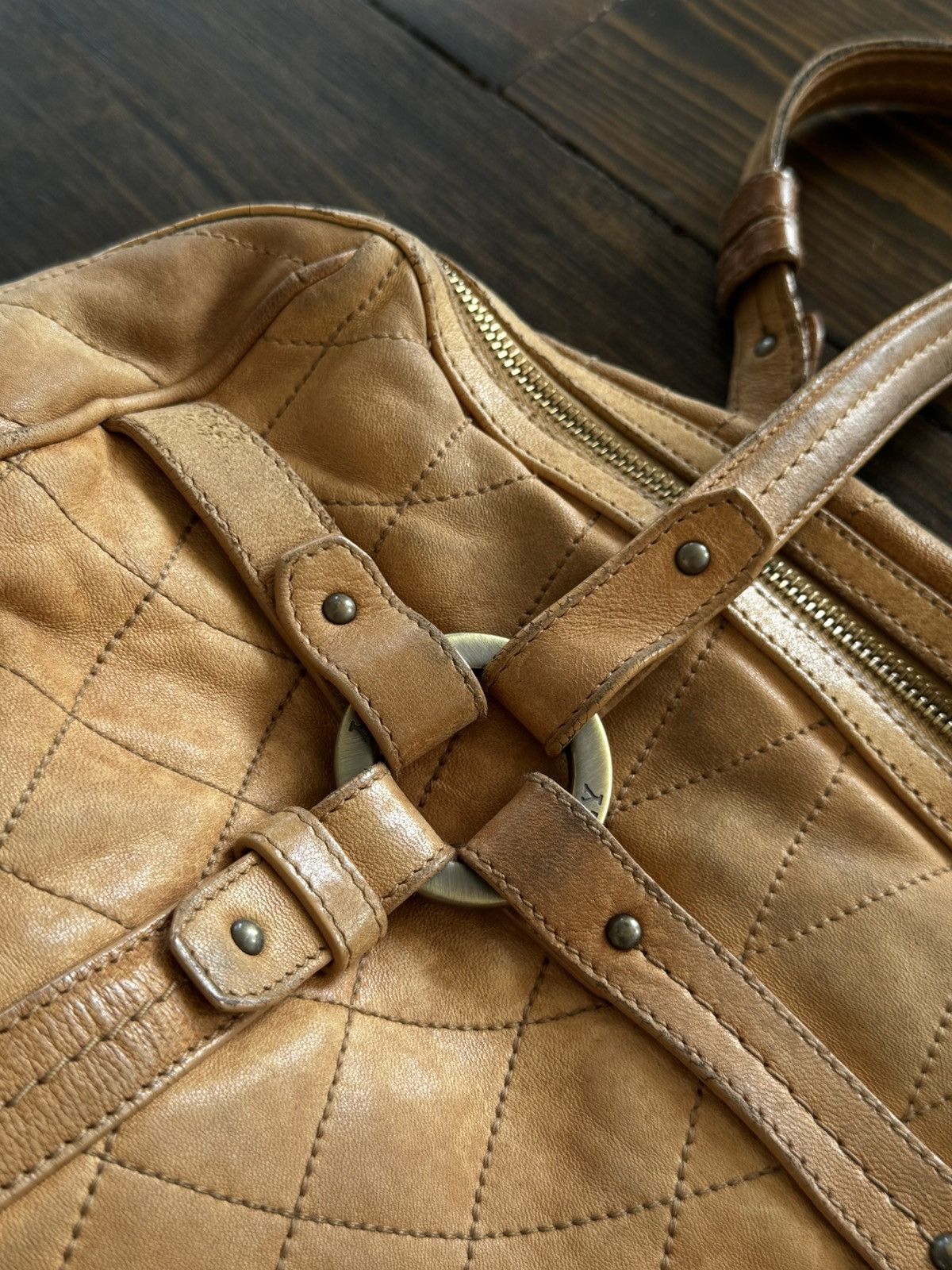 Bally Bally Heavy Leather 90s Luxury Handle Bag Size ONE SIZE - 6 Thumbnail