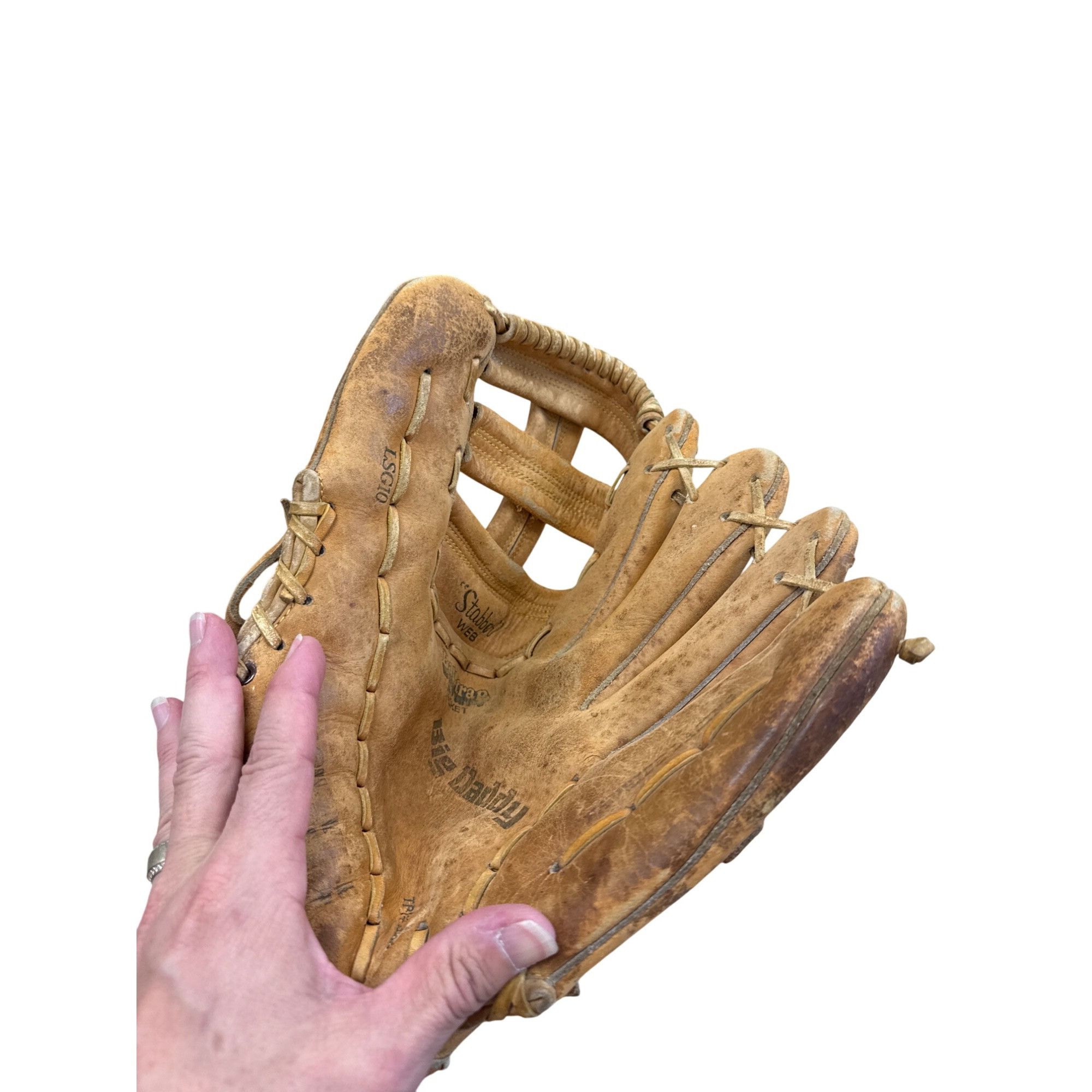 Louisville Slugger Louisville Slugger LSG10 Mens Brown Leather Right Throw Base Size ONE SIZE - 6 Thumbnail