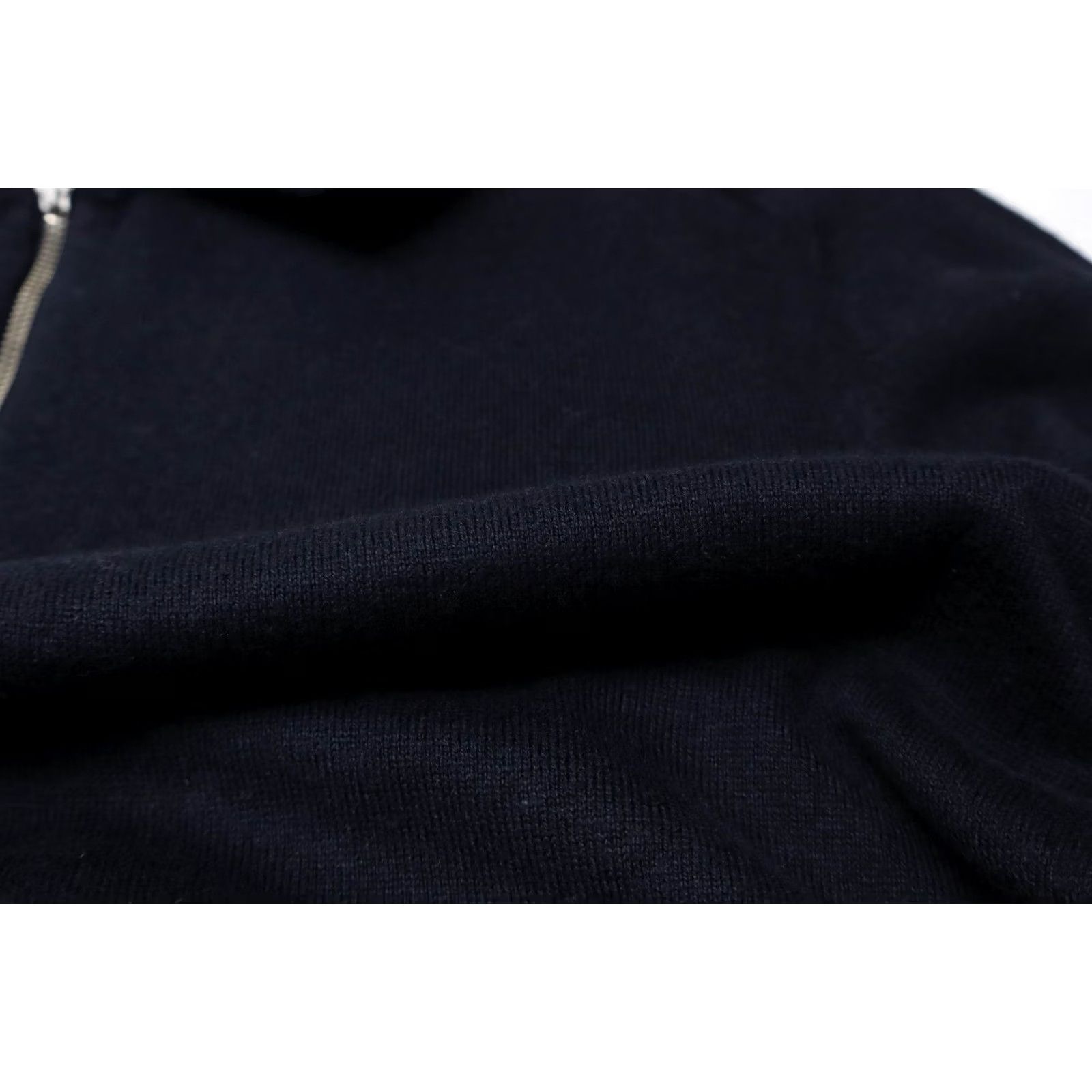 Arket ARKET Jumper SMALL Navy Blue Collared Knitted 1/4 Zip Linen Wool Blend Men's Size US S / EU 44-46 / 1 - 6 Thumbnail