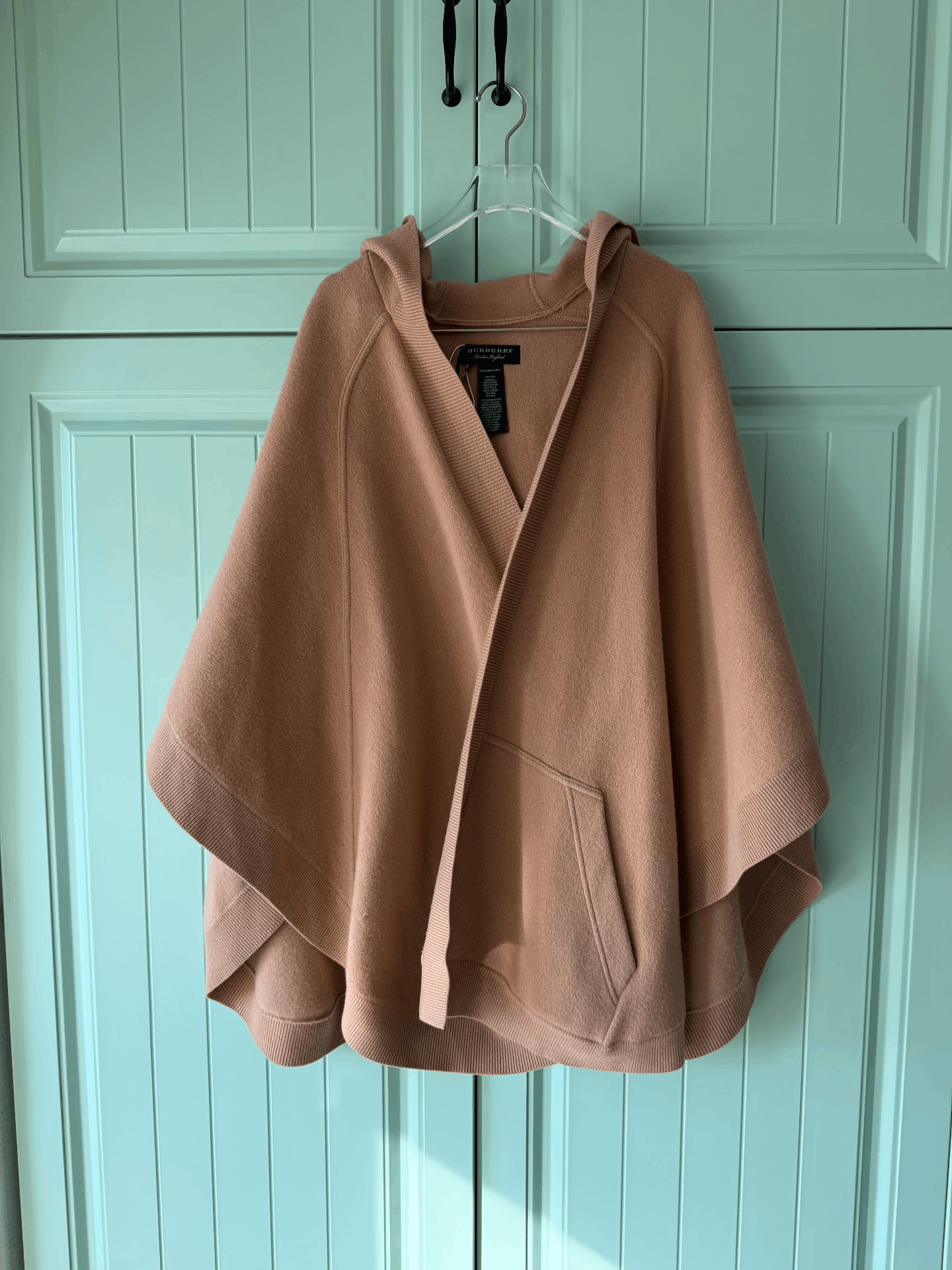 Burberry Burberry Camel Hooded Cape Shawl Size ONE SIZE - 1 Thumbnail