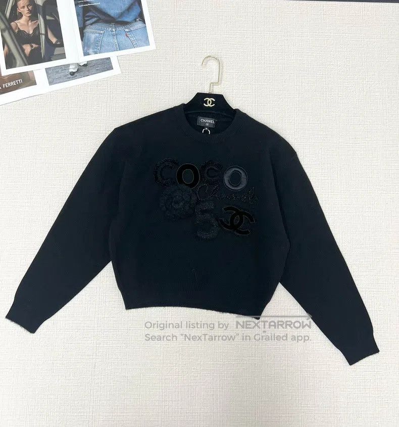 Other Chanel Coco camelia sweater Size XS / US 0-2 / IT 36-38 - 1 Thumbnail
