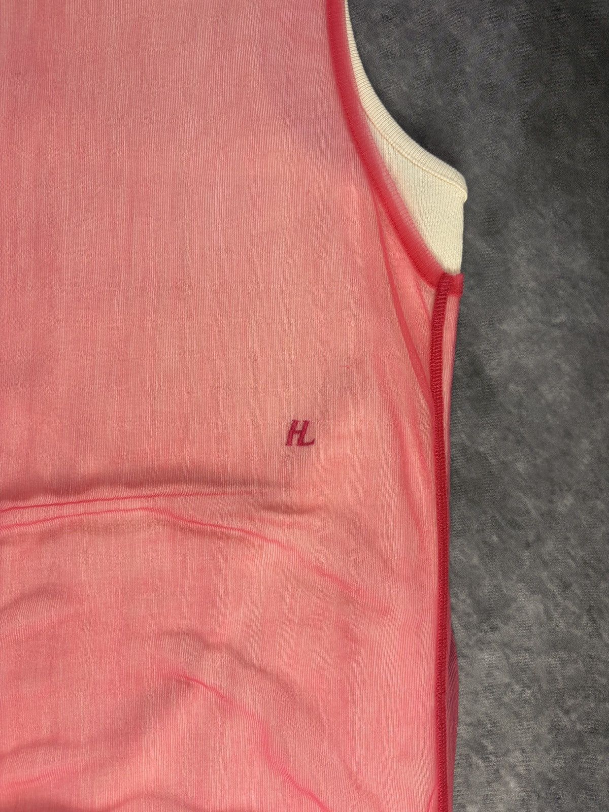 Helmut Lang Helmet Lang Tank Top Dress Long Sheer Double Layer Ribbed Size M / US 6-8 / IT 42-44 - 15 Thumbnail