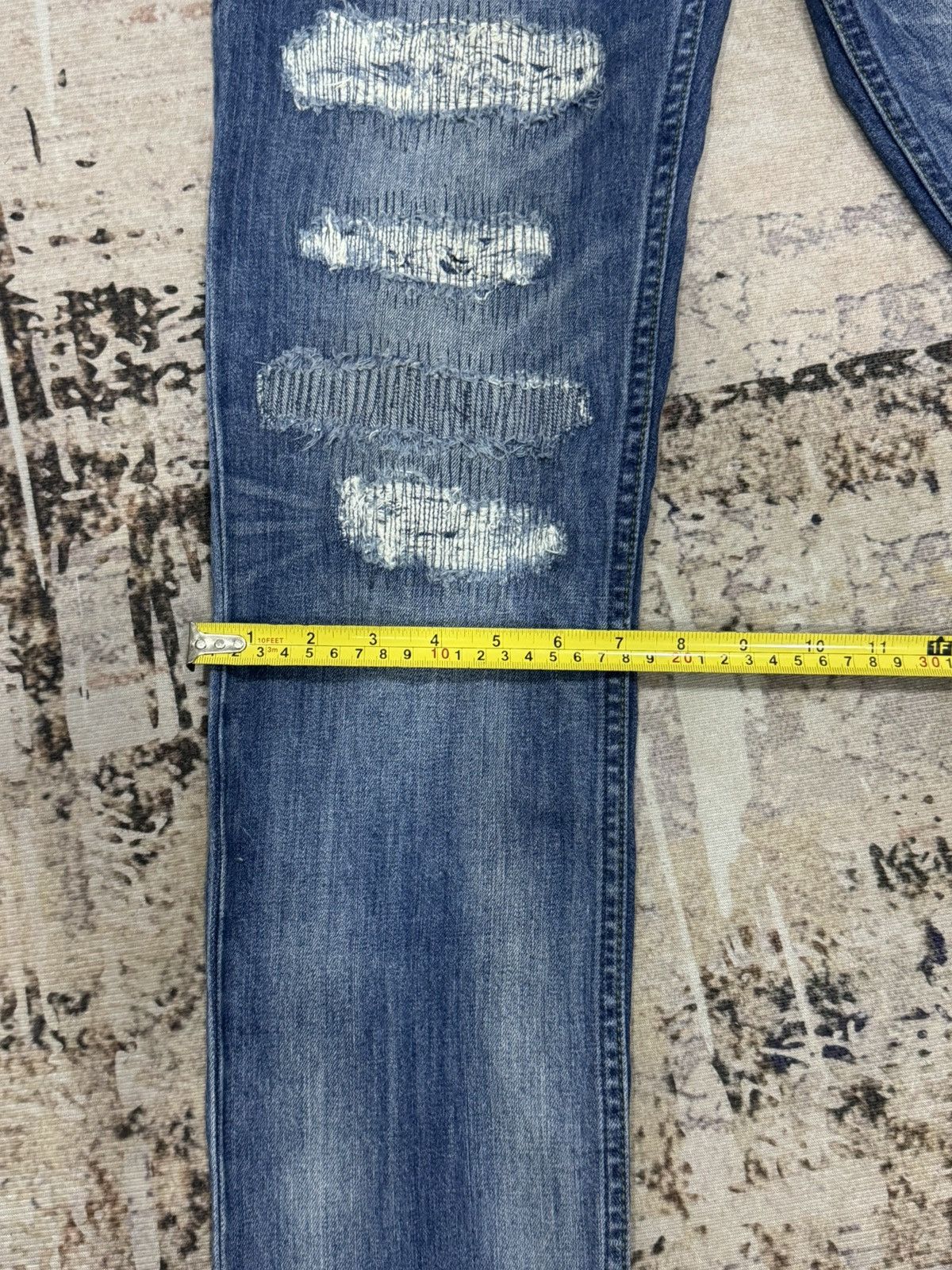 Japanese Brand NumberNine X Nano universe distress denim jeans Size US 30 / EU 46 - 14 Thumbnail