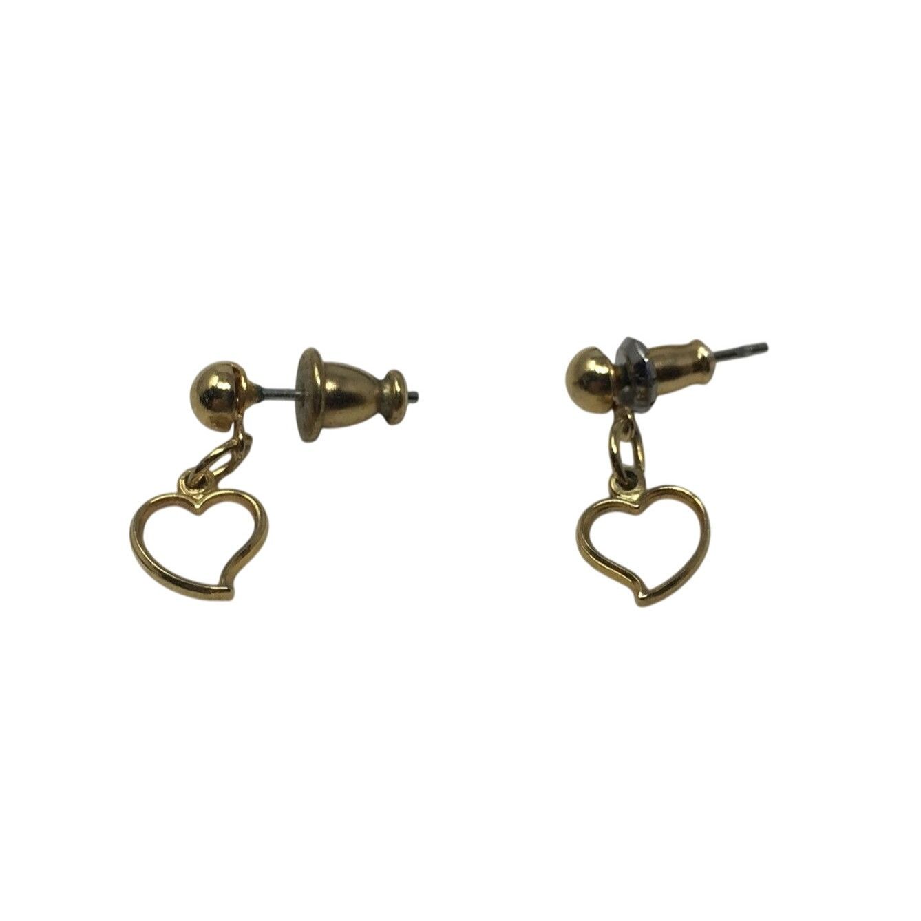 Other Women's Gold Tone Heart Shaped Dangle Earrings Size ONE SIZE - 1 Thumbnail