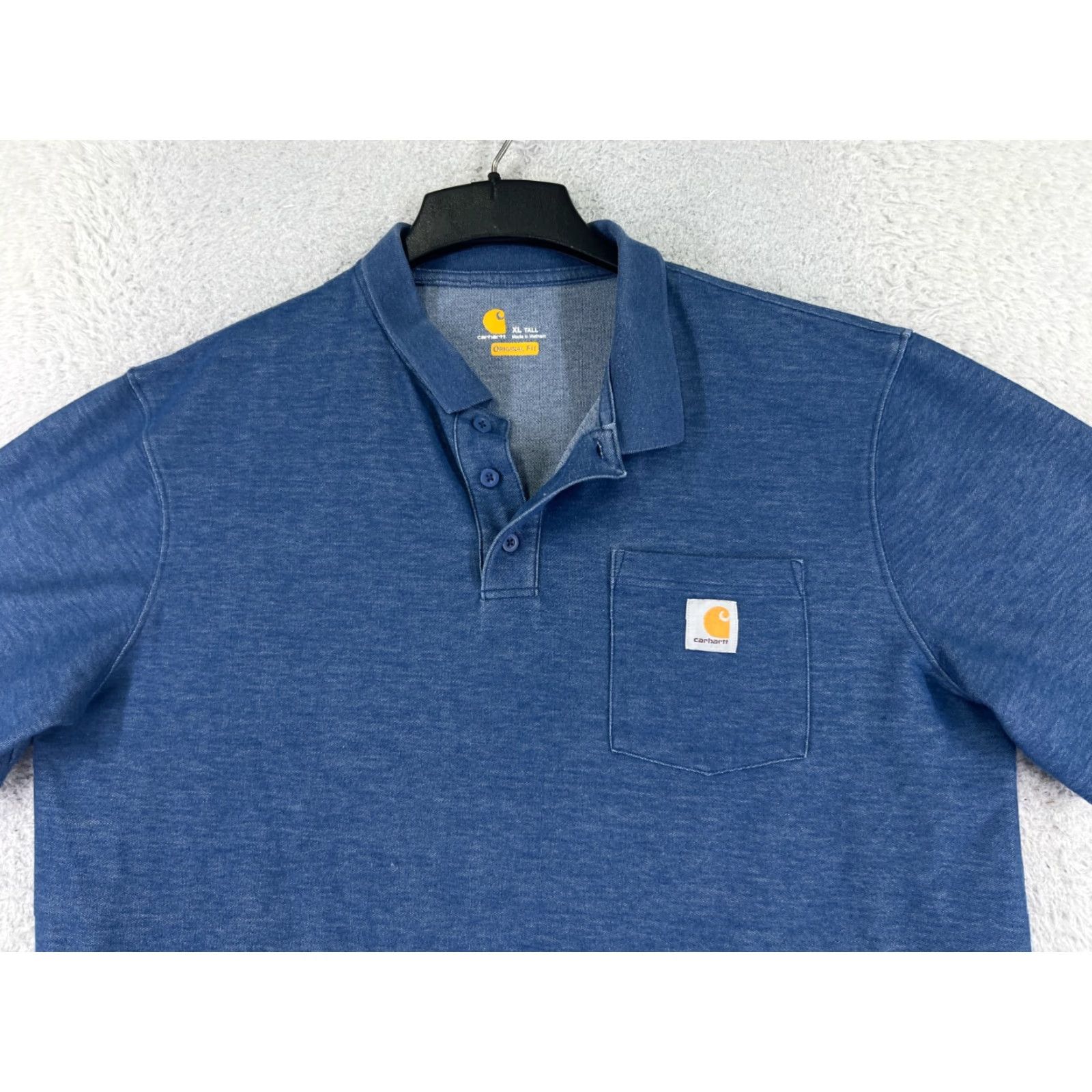 Carhartt Carhartt Polo Shirt Mens XL Blue Short Sleeve Pocket Golf Workwear shirt Size US XL / EU 56 / 4 - 4 Thumbnail