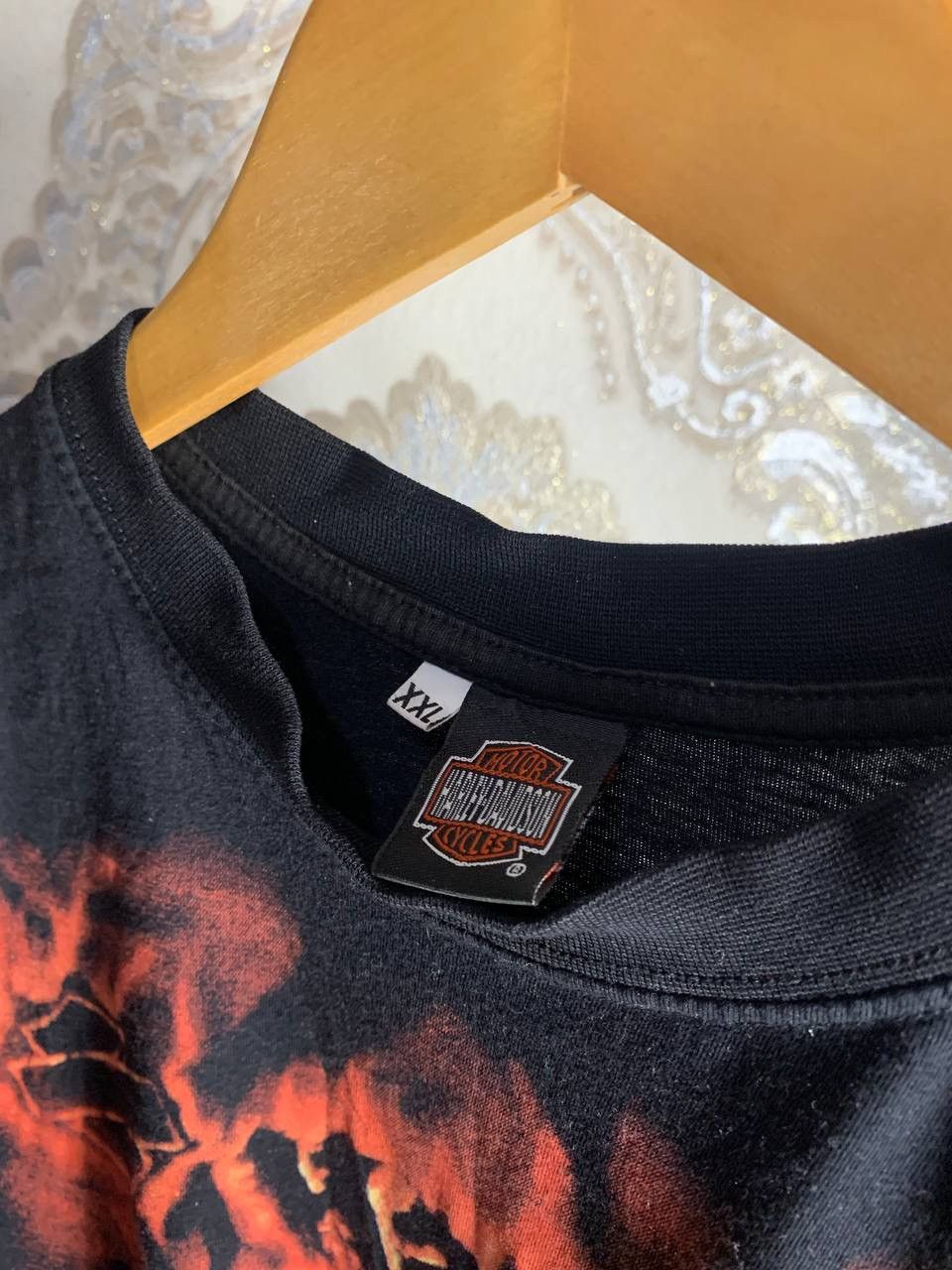 Harley Davidson × Vintage VERY RARE HARLEY DAVIDSON WOLF DOUBLE EMBLEM MOTO BIKE Y2K Size US XL / EU 56 / 4 - 4 Thumbnail
