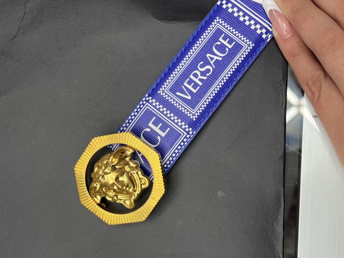 Versace Versace Blue Monogram Belt Size 32 - 5 Thumbnail