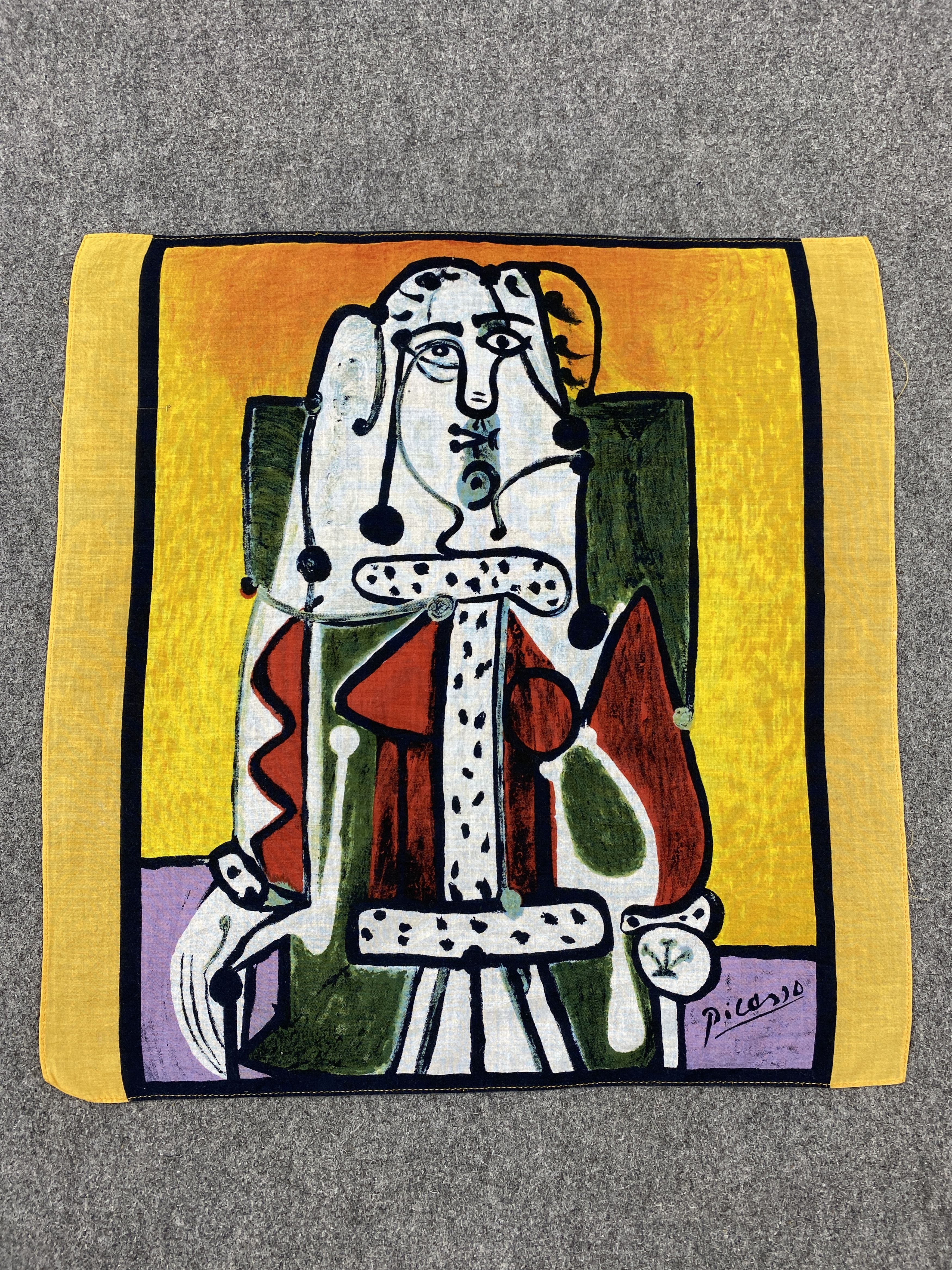 Vintage Picasso Art Bandana Handkerchief Neckerchief HKC1156 Size ONE SIZE - 5 Thumbnail