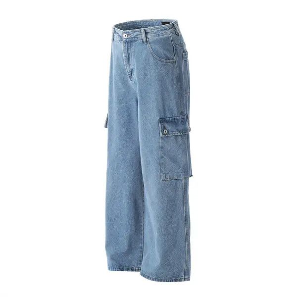 Japanese Brand VIBE Men's loose American high street pocket cargo jeans Size US 32 / EU 48 - 2 Thumbnail