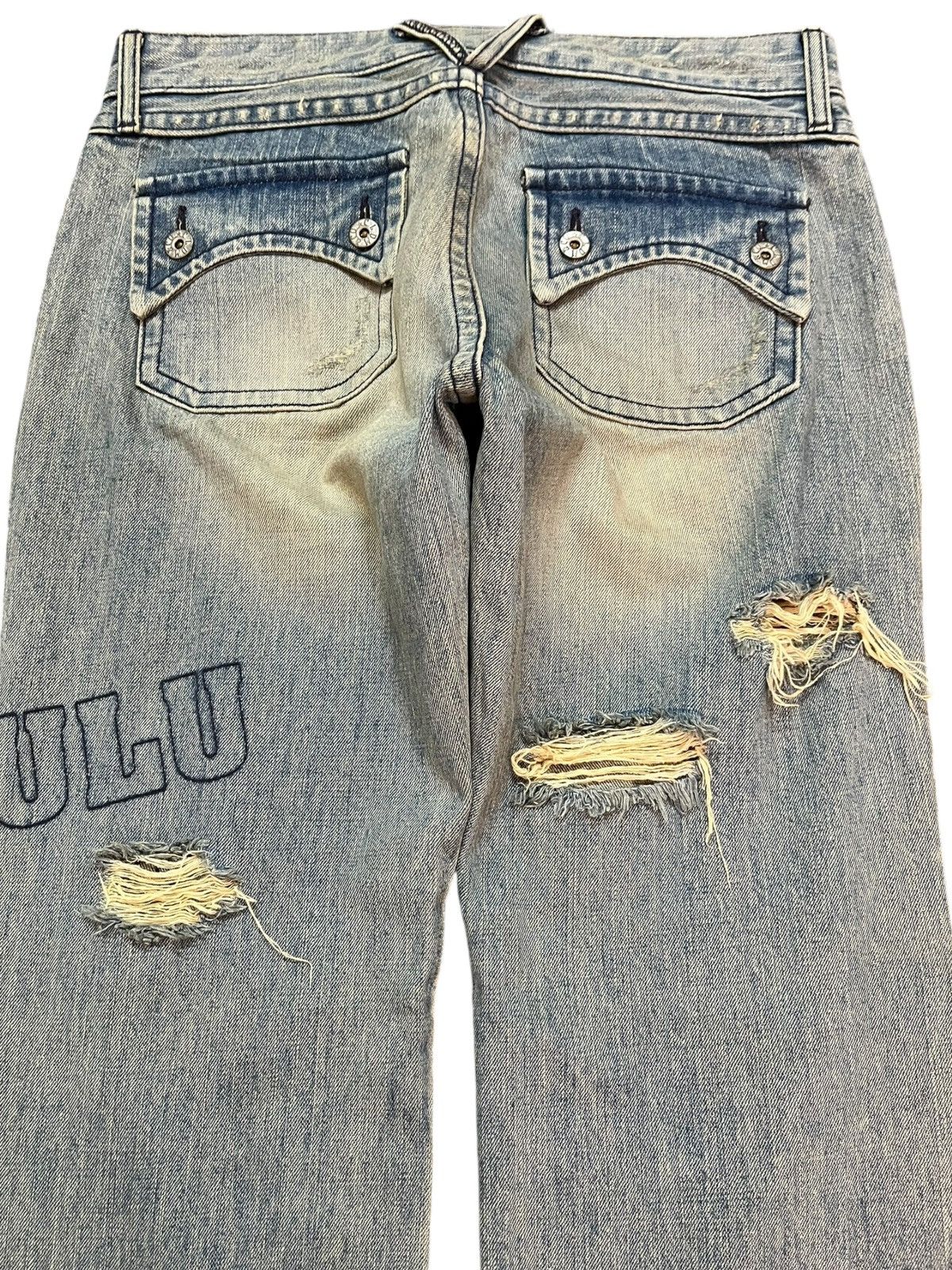 Hysteric Glamour Vintage Cocolulu Faded Mudwash Distressed Denim Size US 31 - 8 Thumbnail