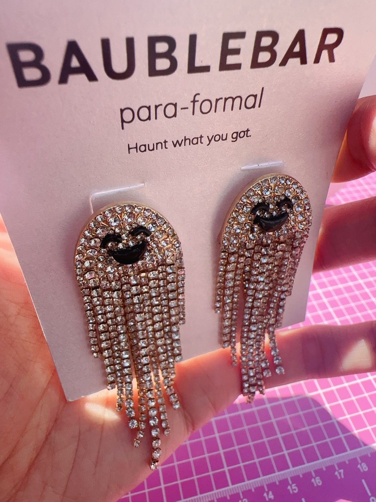 Designer Baublebar crystal diamond paved ghost para-formal Haunt what Size ONE SIZE - 2 Thumbnail